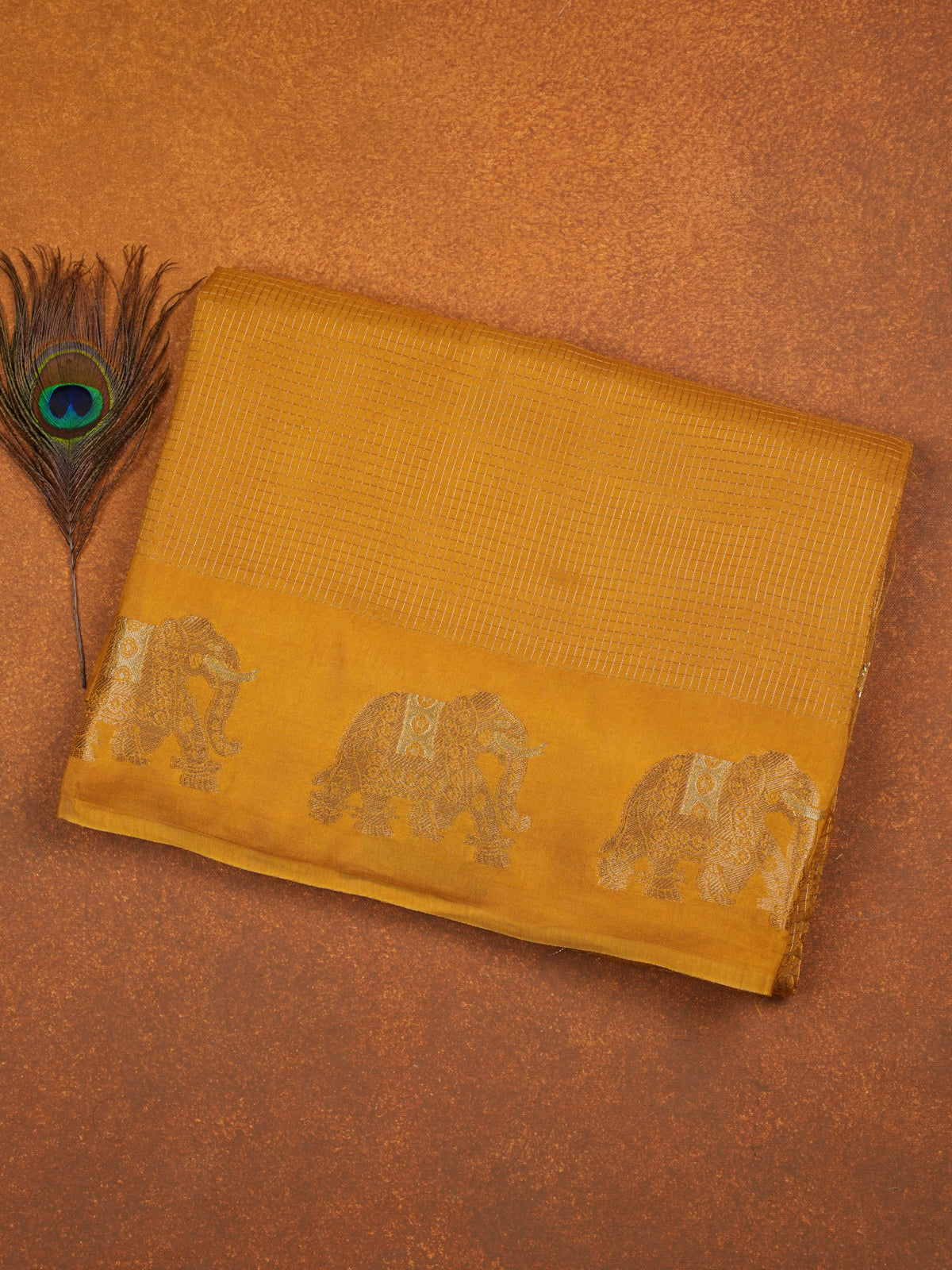 Yellow Banaras Silk Saree