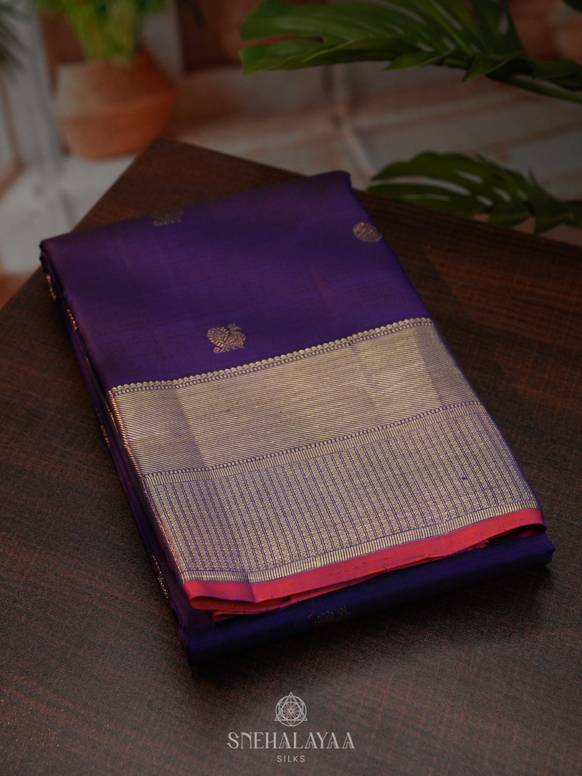 Purple Kanjivaram Silk Saree