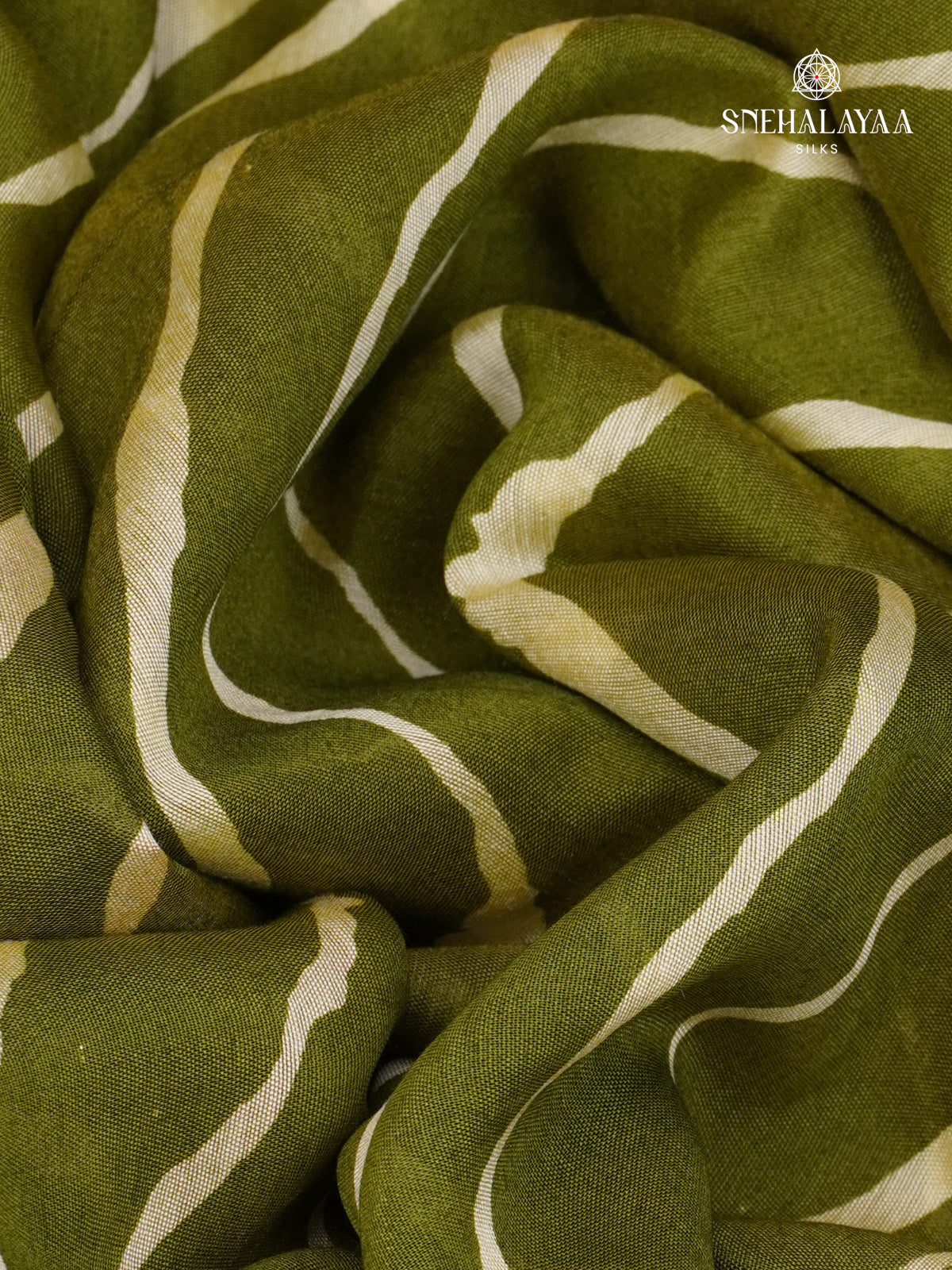 Olive Green Dola Silk Saree