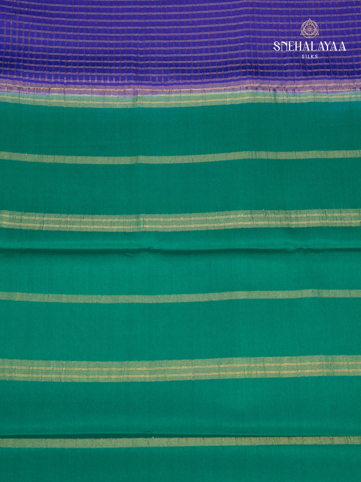 Blue Mysore Silk Saree