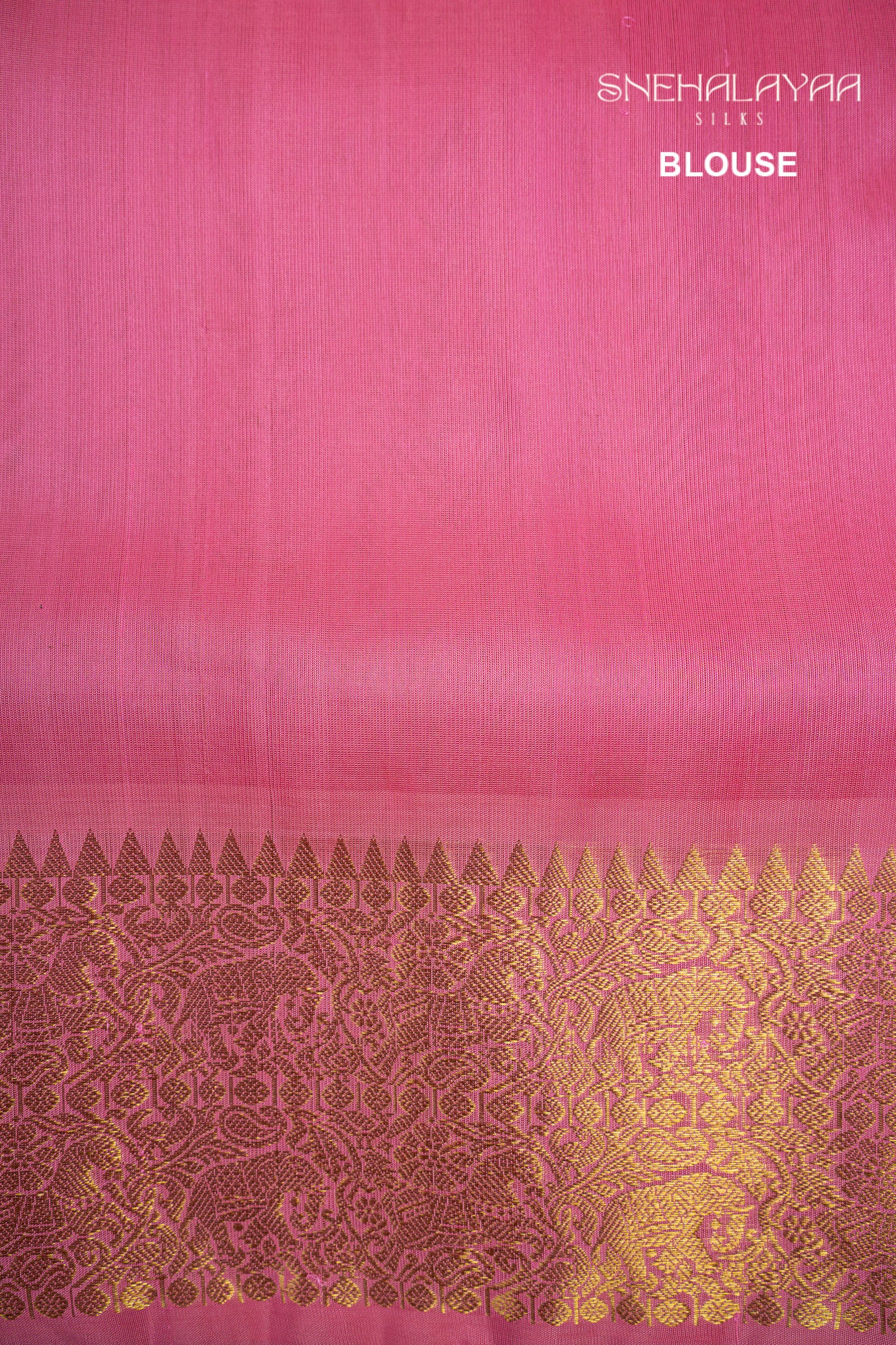 Bubblegum Pink Venkatagiri Silk Saree