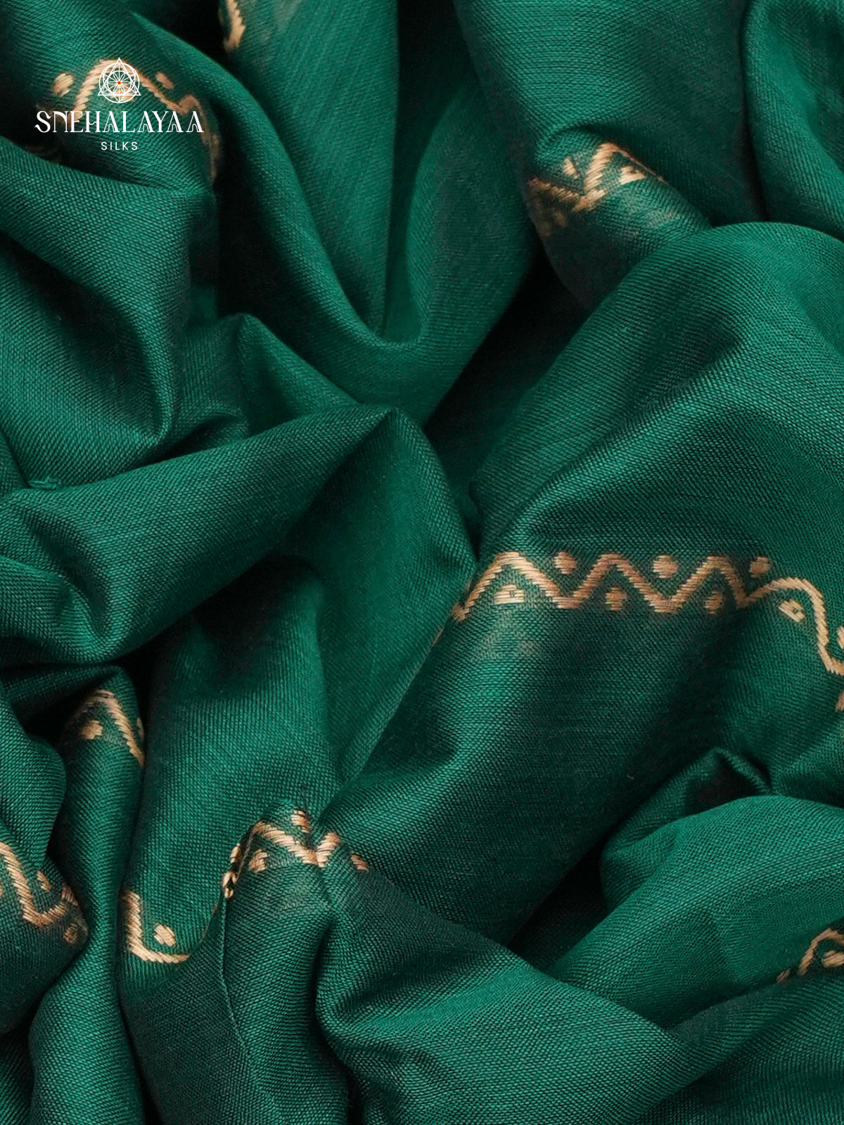 Forest Green Narayanpet Cotton Saree
