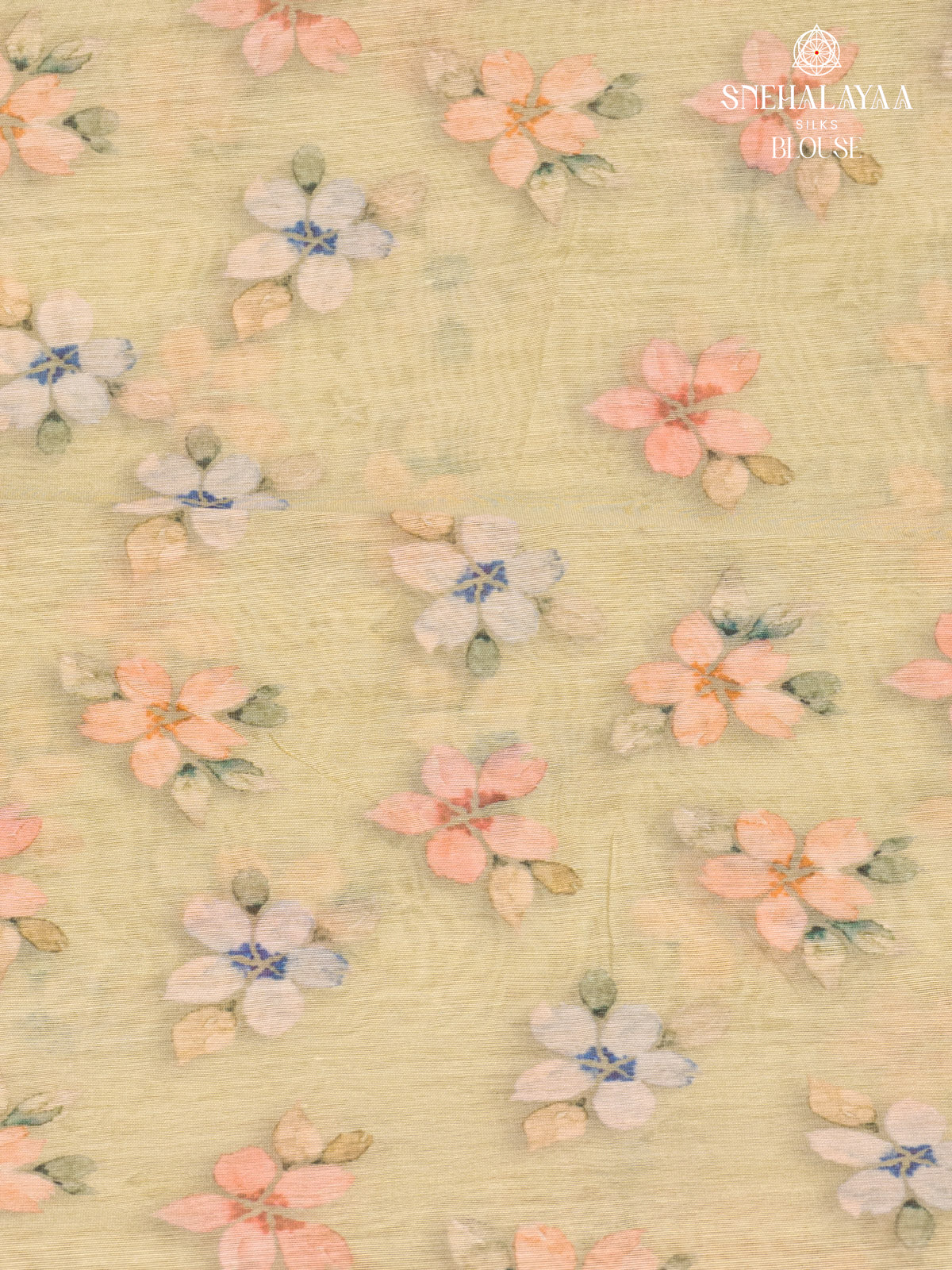 Olive Green Linen Saree