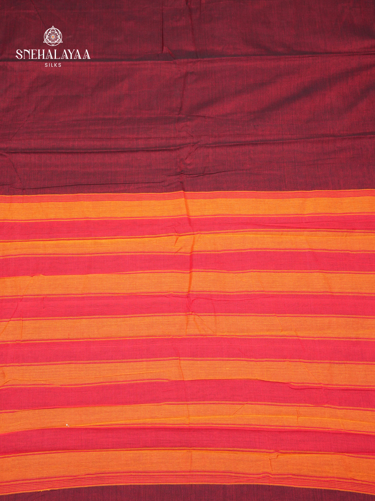 Maroon Narayanpet Cotton Saree