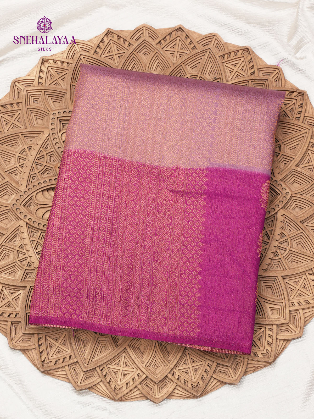 Raspberry Pink Soft Silk Saree