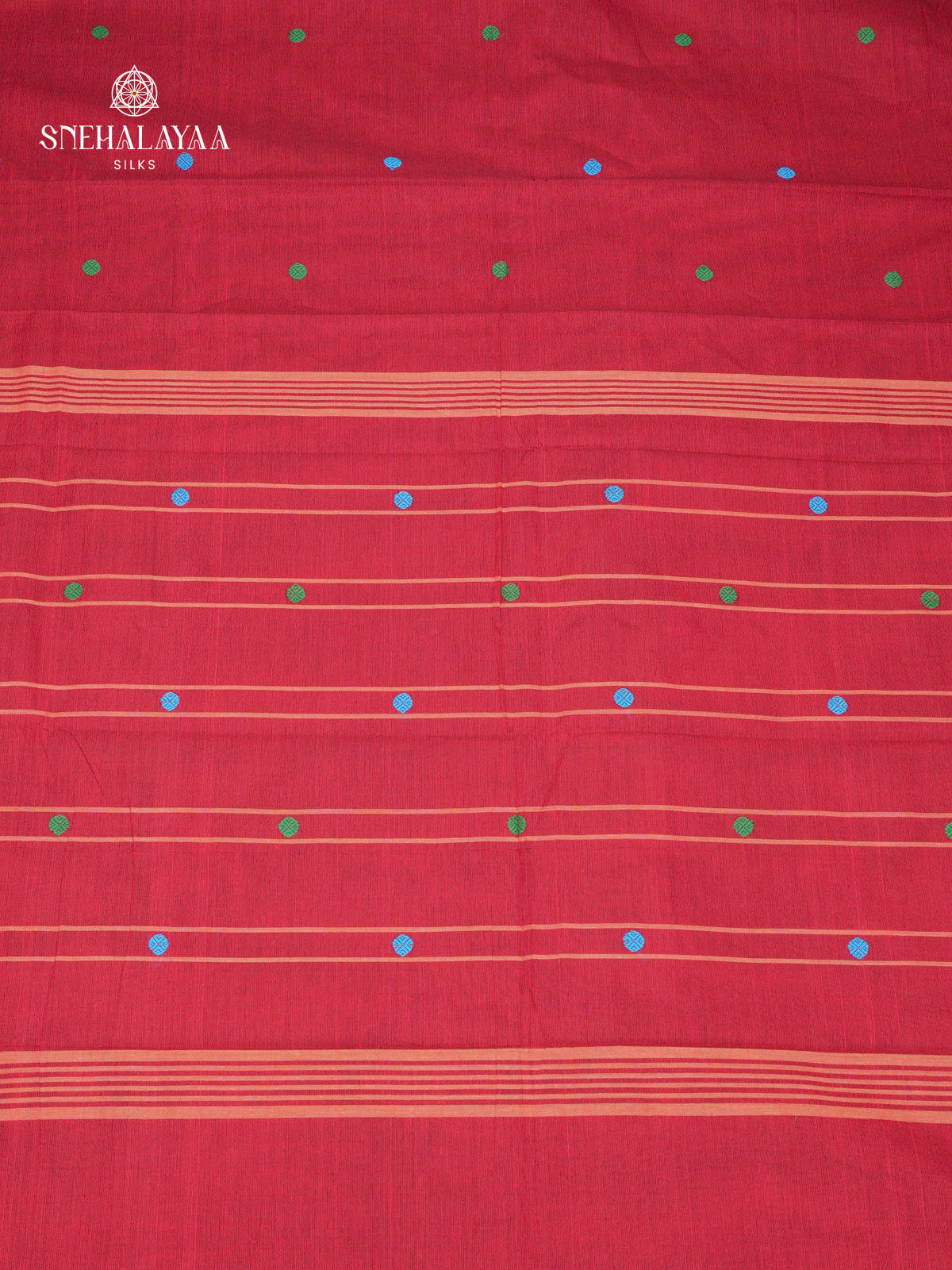 Maroon Chettinad Cotton Saree