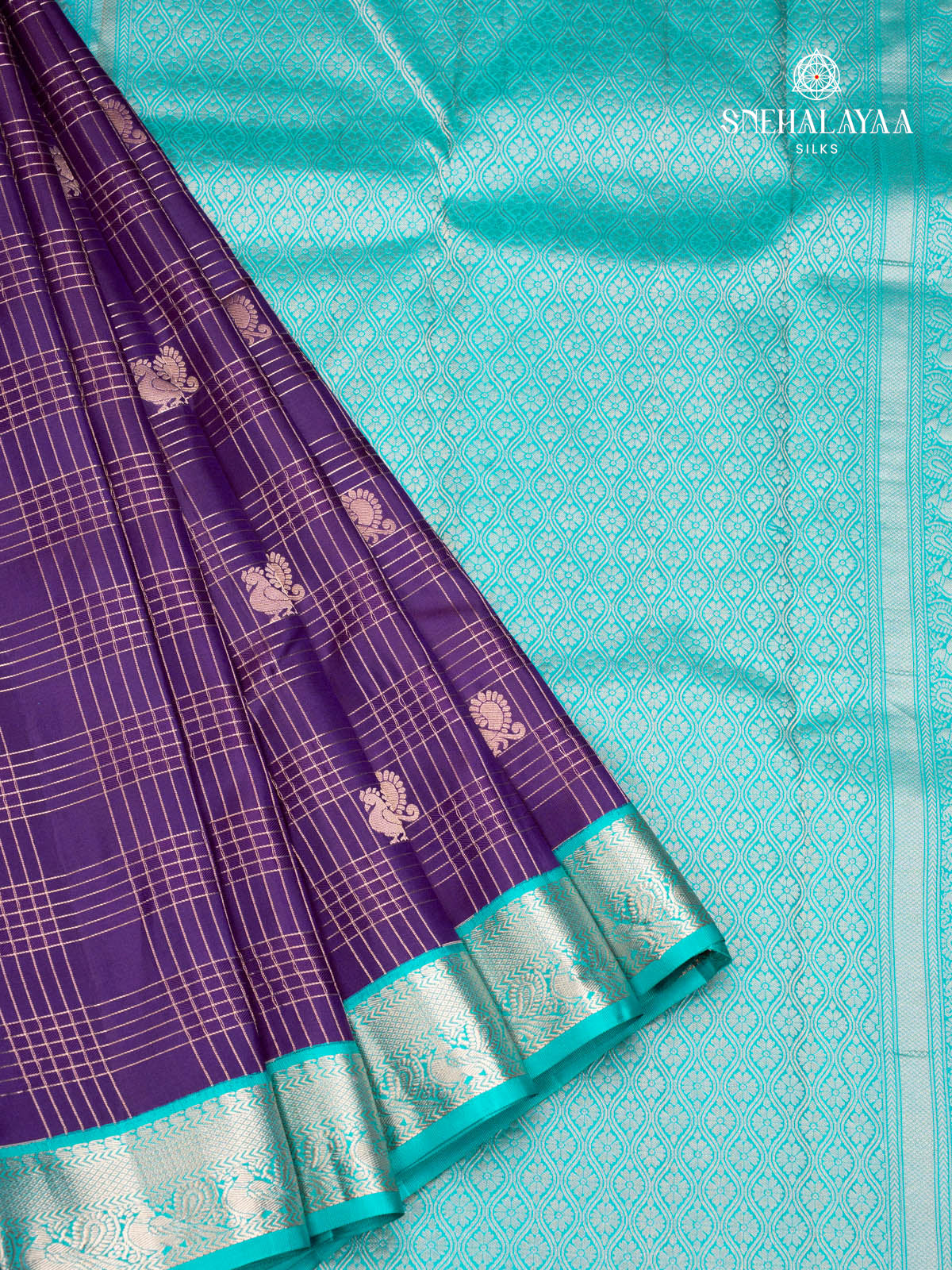 Purple Kanjivaram Silk Saree