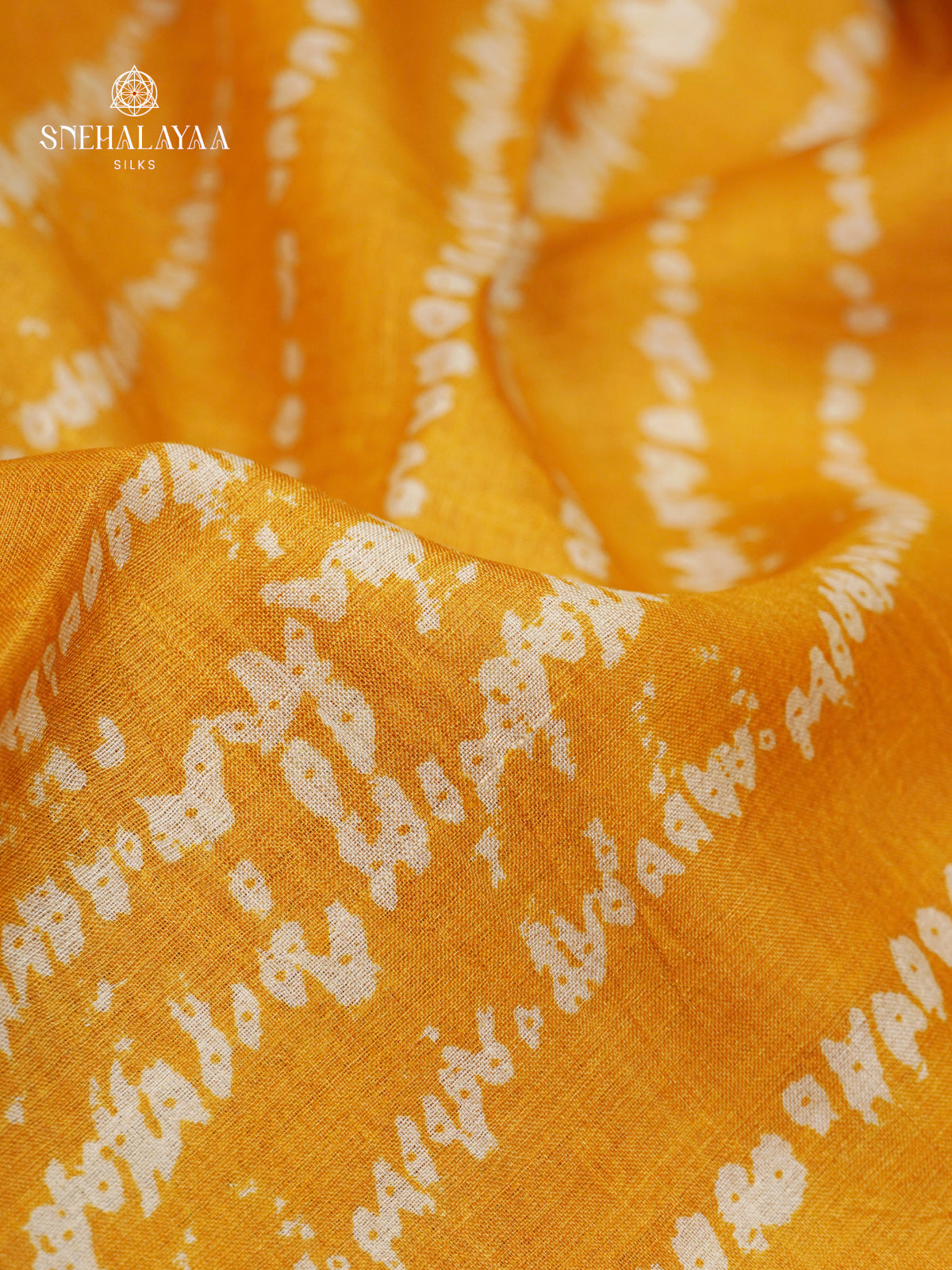 Yellow Tussar Saree