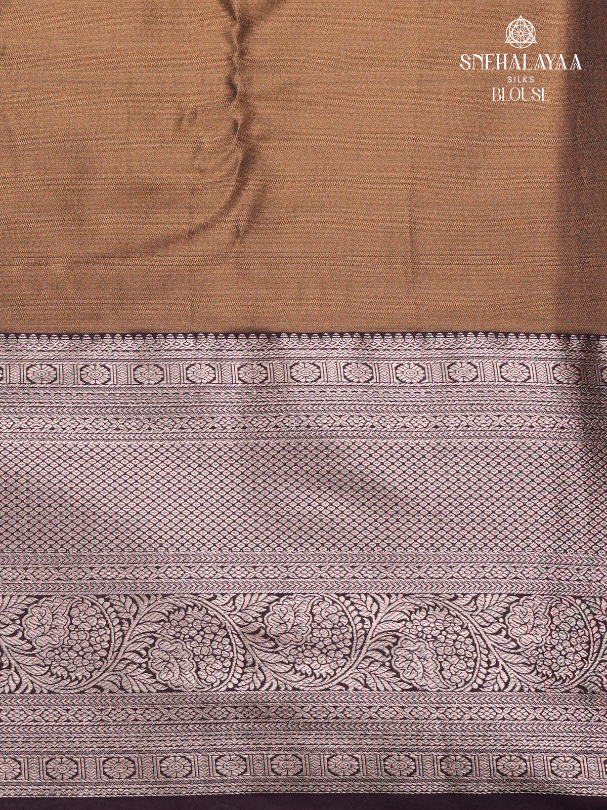 Pale Golden Art Silk Saree