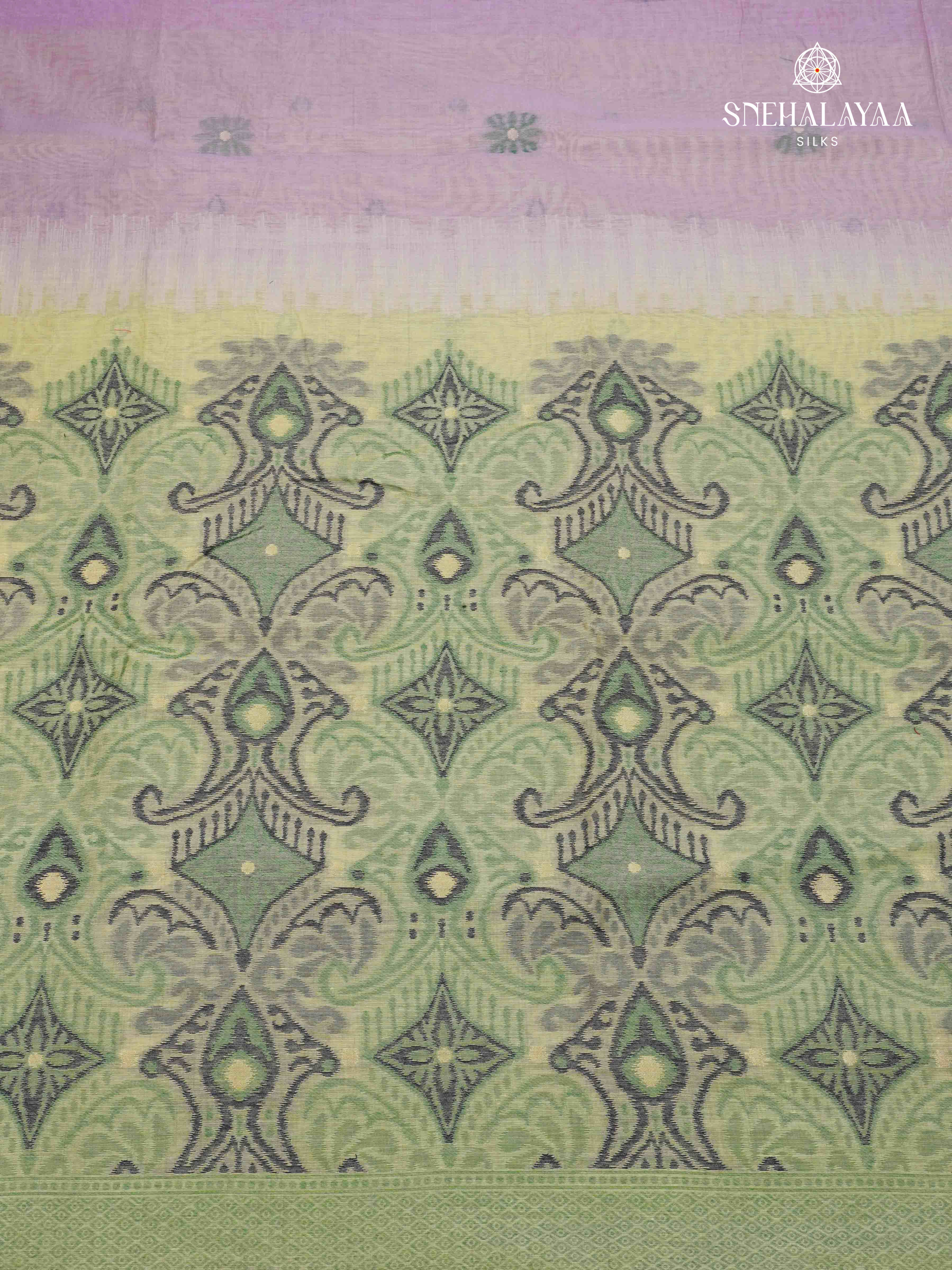 Lilac Munga Cotton Saree