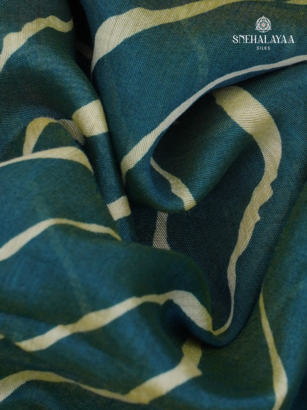 Teal Green Dola Silk Saree
