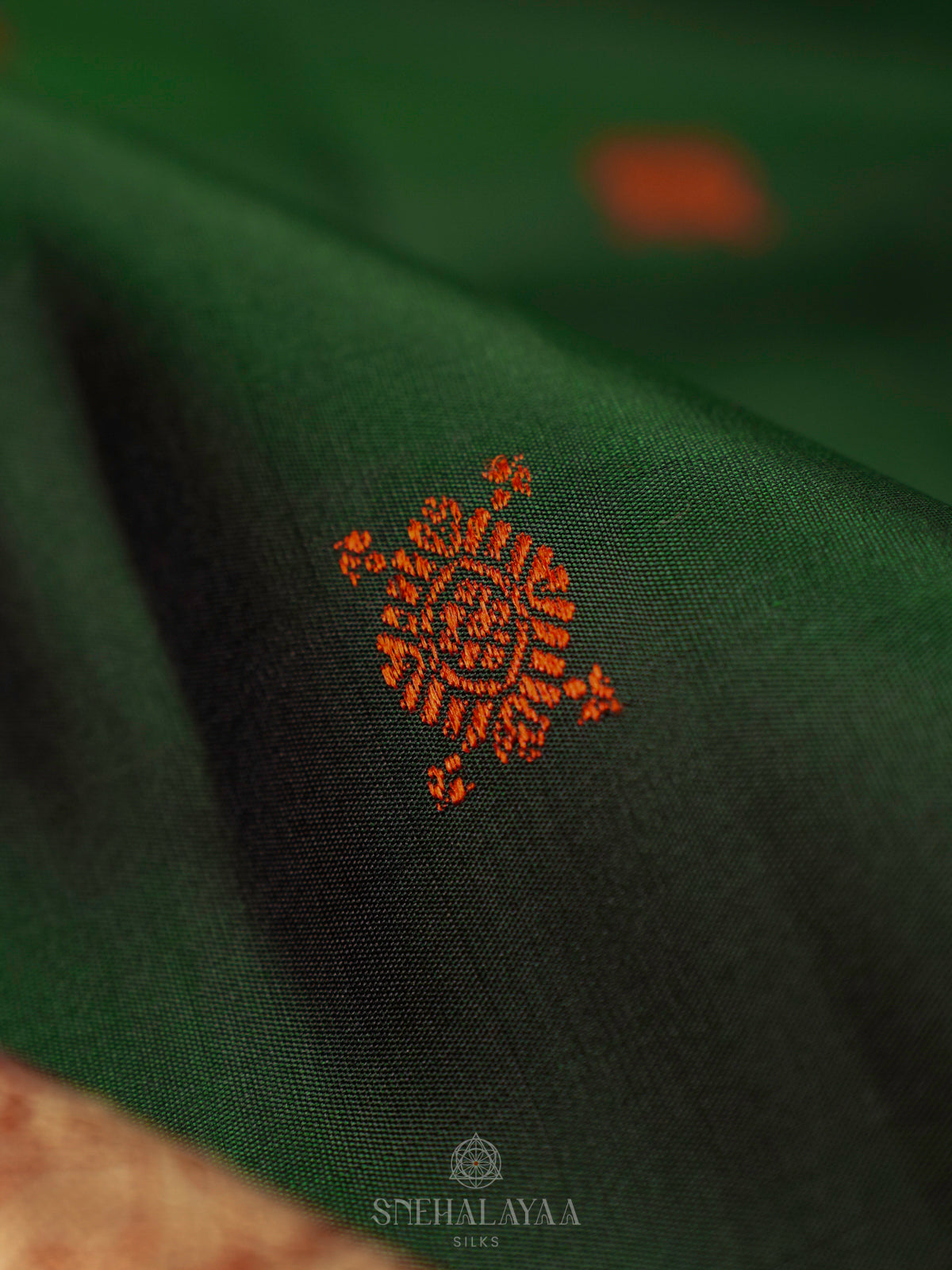 Forest Green Kanjivaram Silk Saree