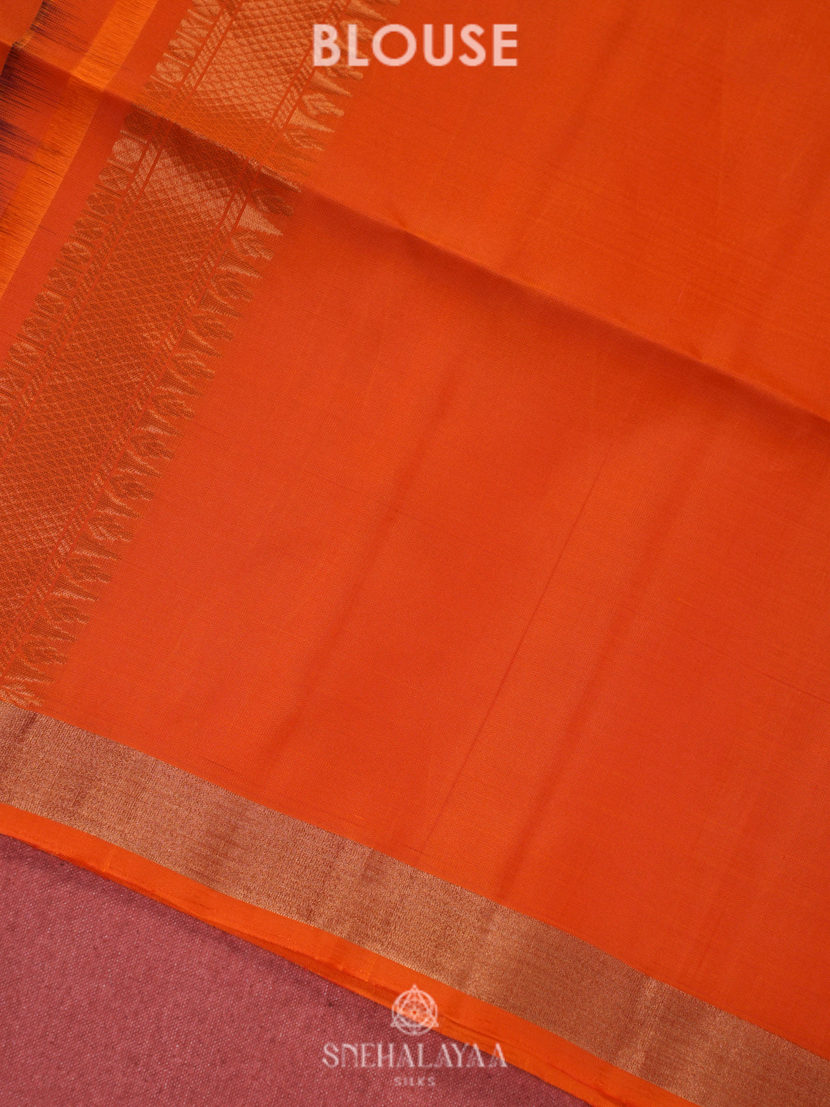 Orange Soft Silk Saree
