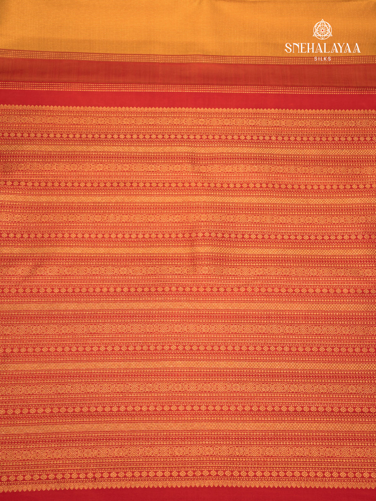 Mango Yellow Kanjivaram Silk Saree
