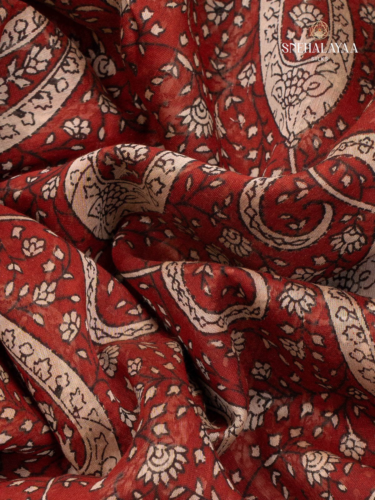 Maroon Chanderi Saree