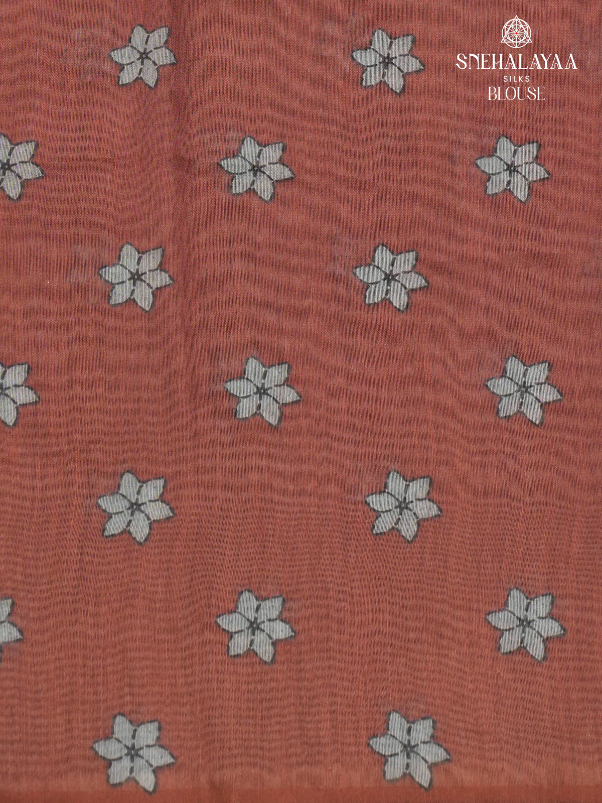 Brown Linen Embroidery Saree