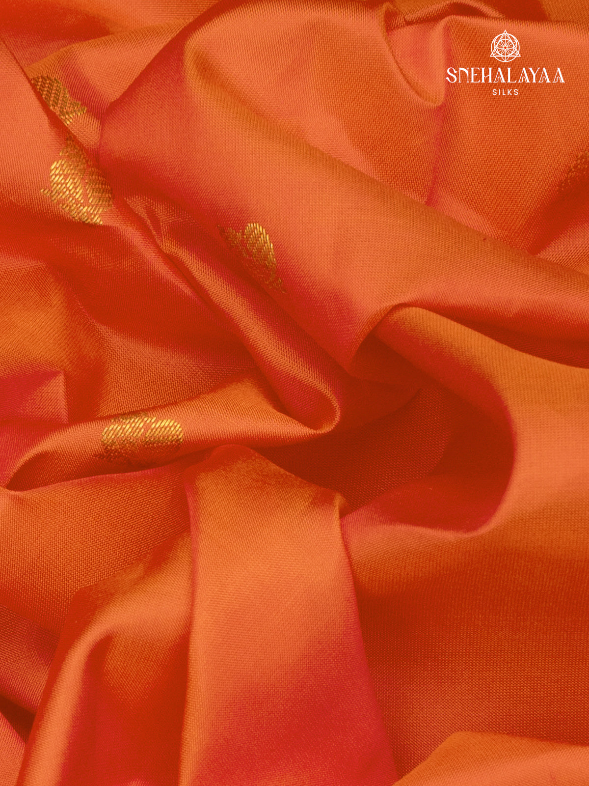 Orange Kanjivaram Silk Saree
