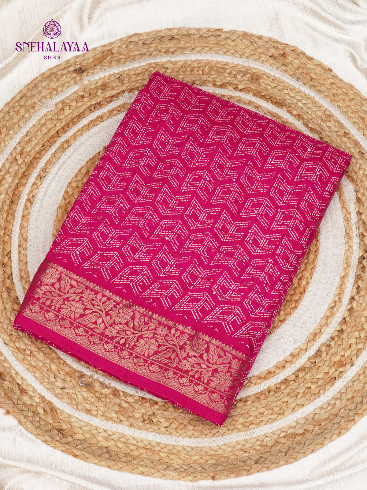 Pink Dola Silk Saree