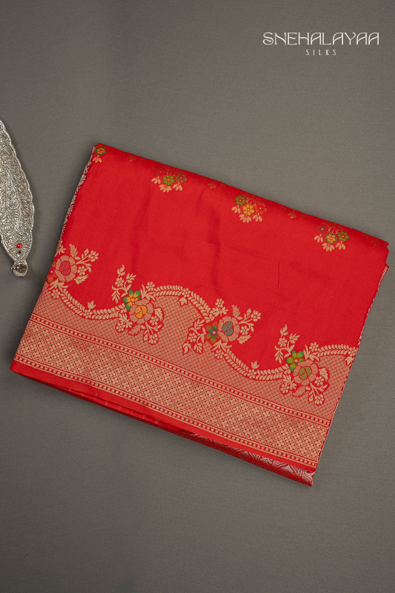Red Banaras Silk Saree