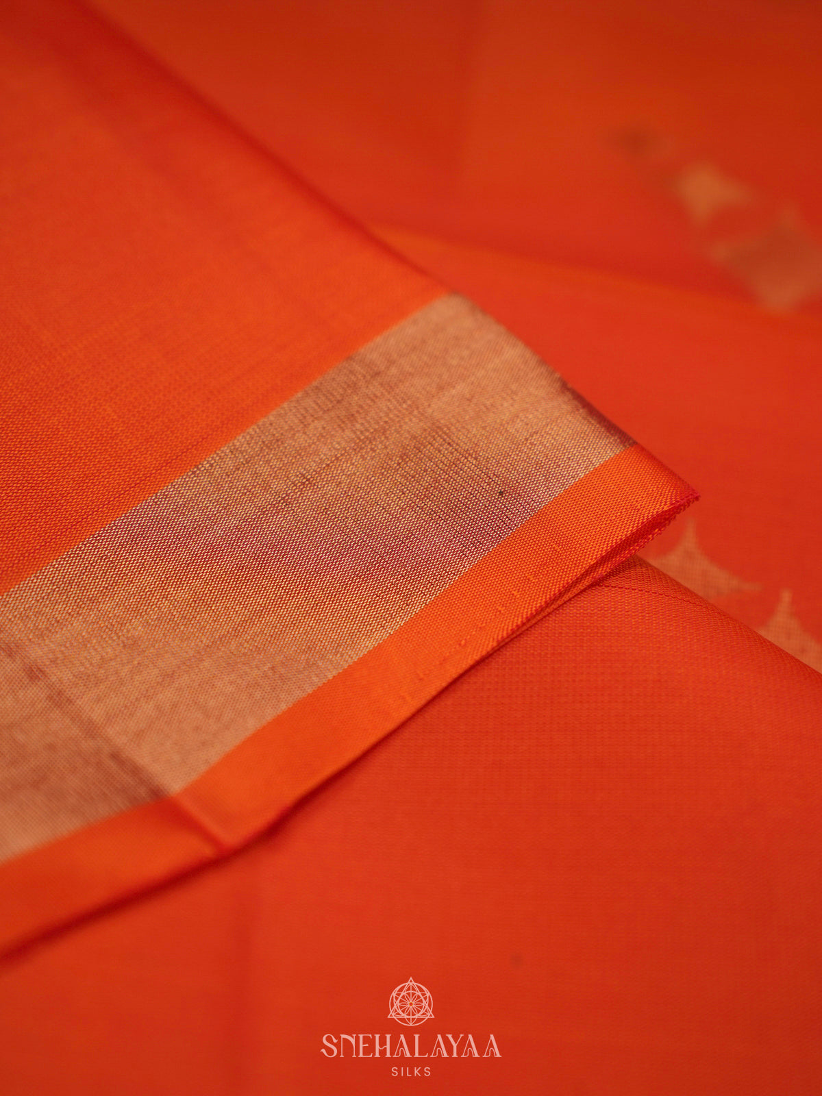 Orange Soft Silk Saree