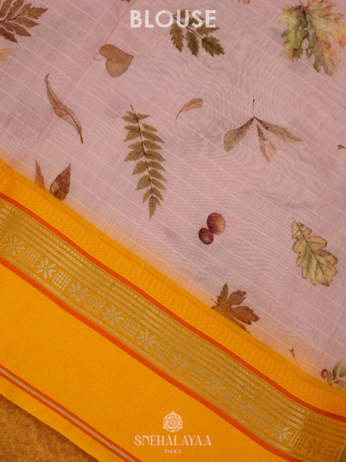 Pale Pink Chanderi Saree