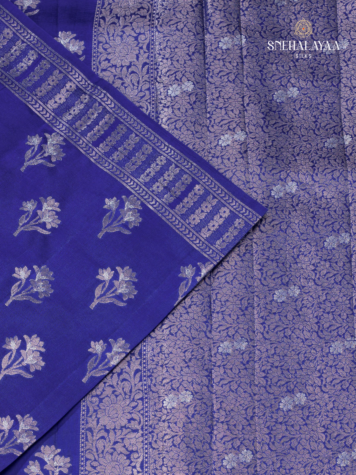 Violet Banaras Dupion Saree