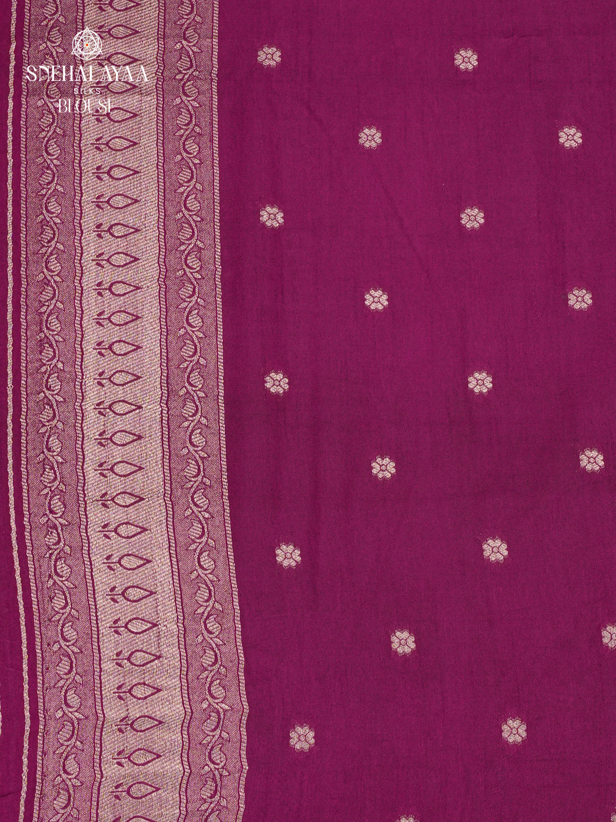 Orange Banarasi Dola Silk Saree