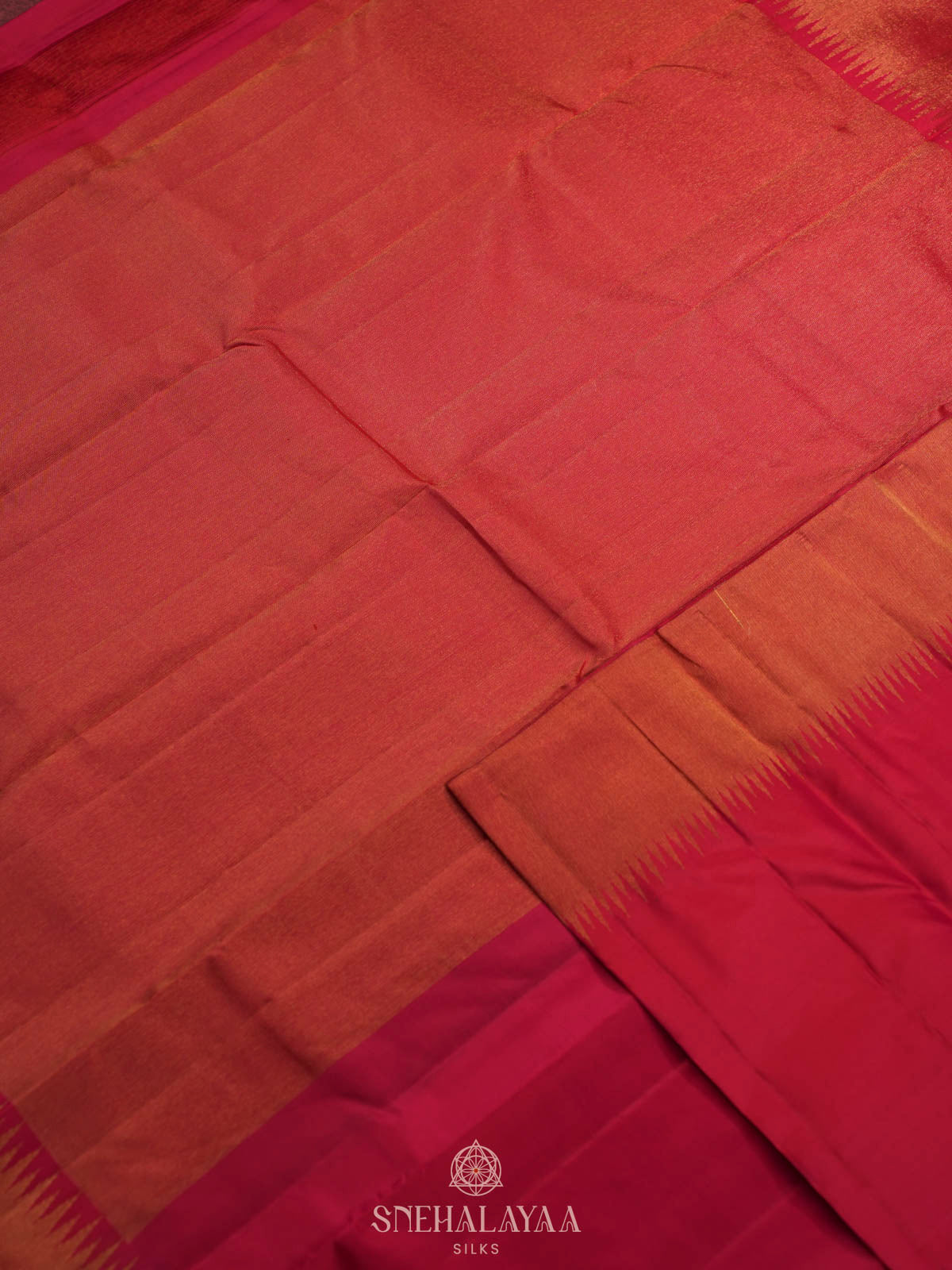 Rani Pink Kanjivaram silk saree