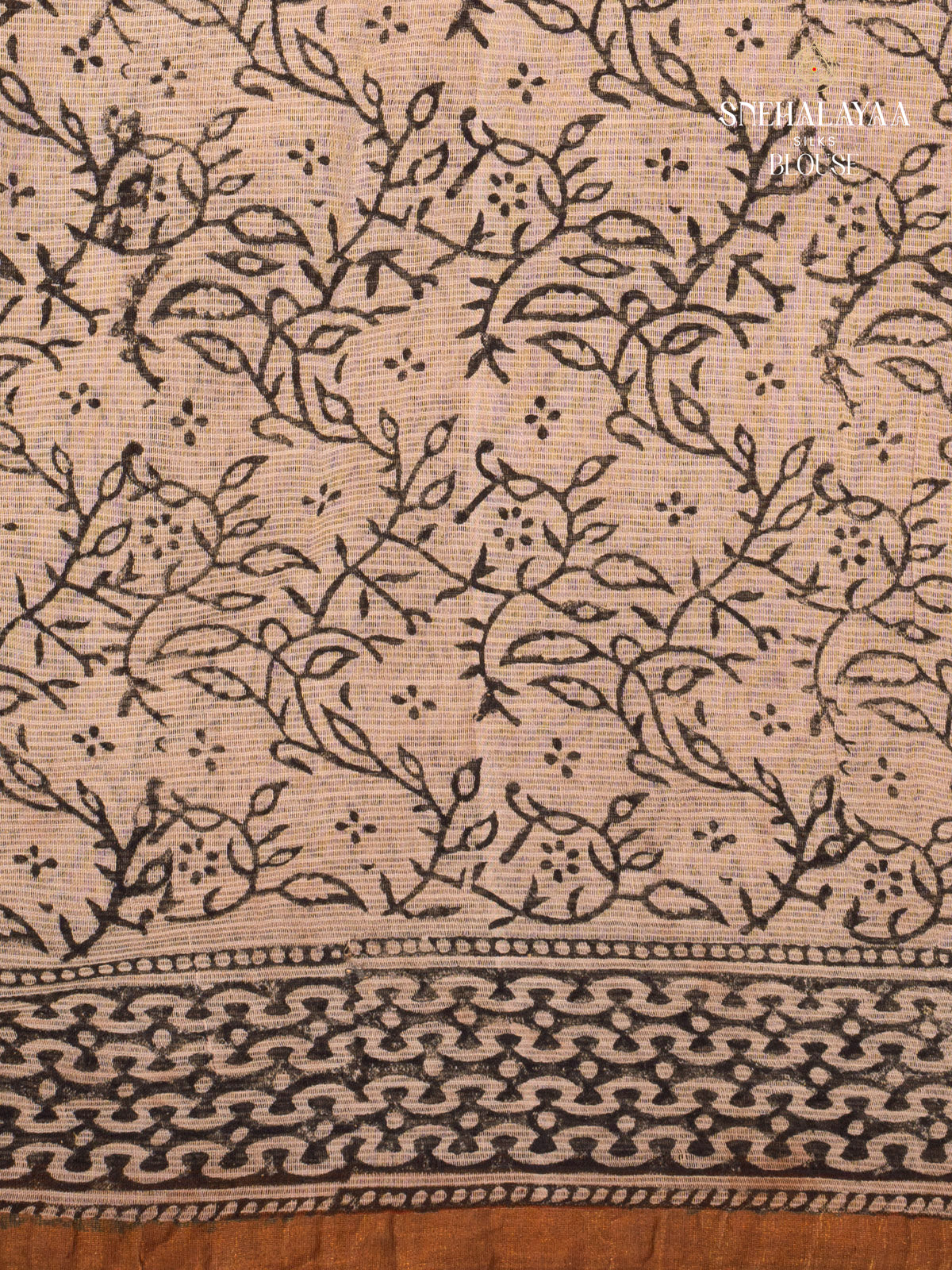 Honey Orange Kota Saree