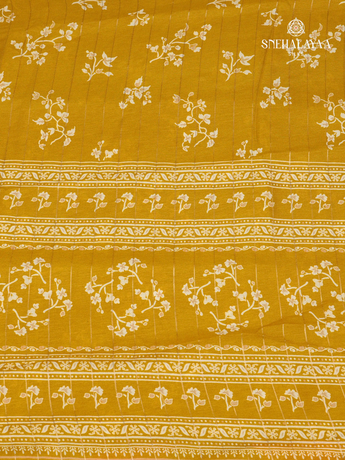 Mustard Yellow Dola Silk Saree