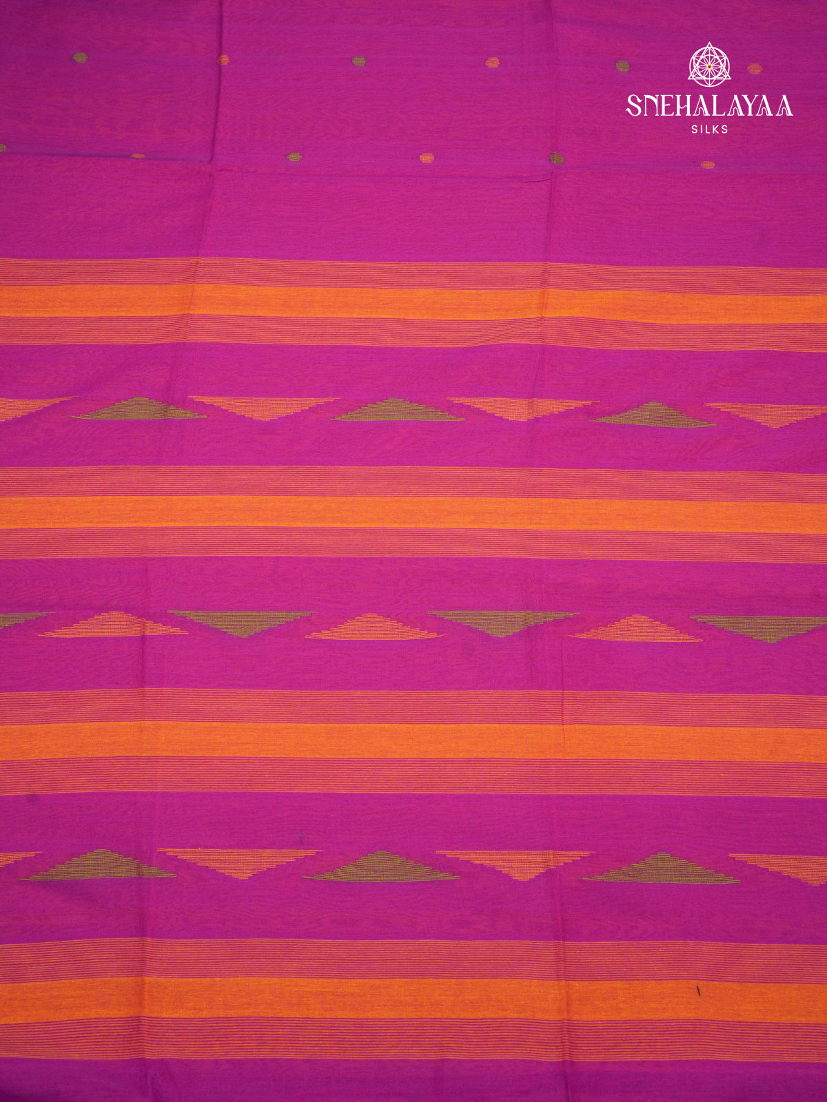 Violet Khadi Cotton Saree