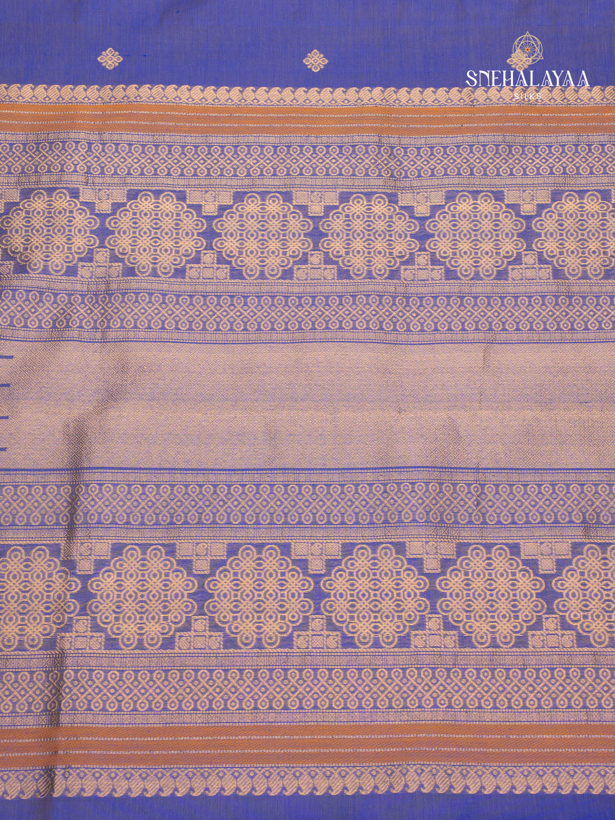 Light Blue Kanchi Silk Cotton Saree
