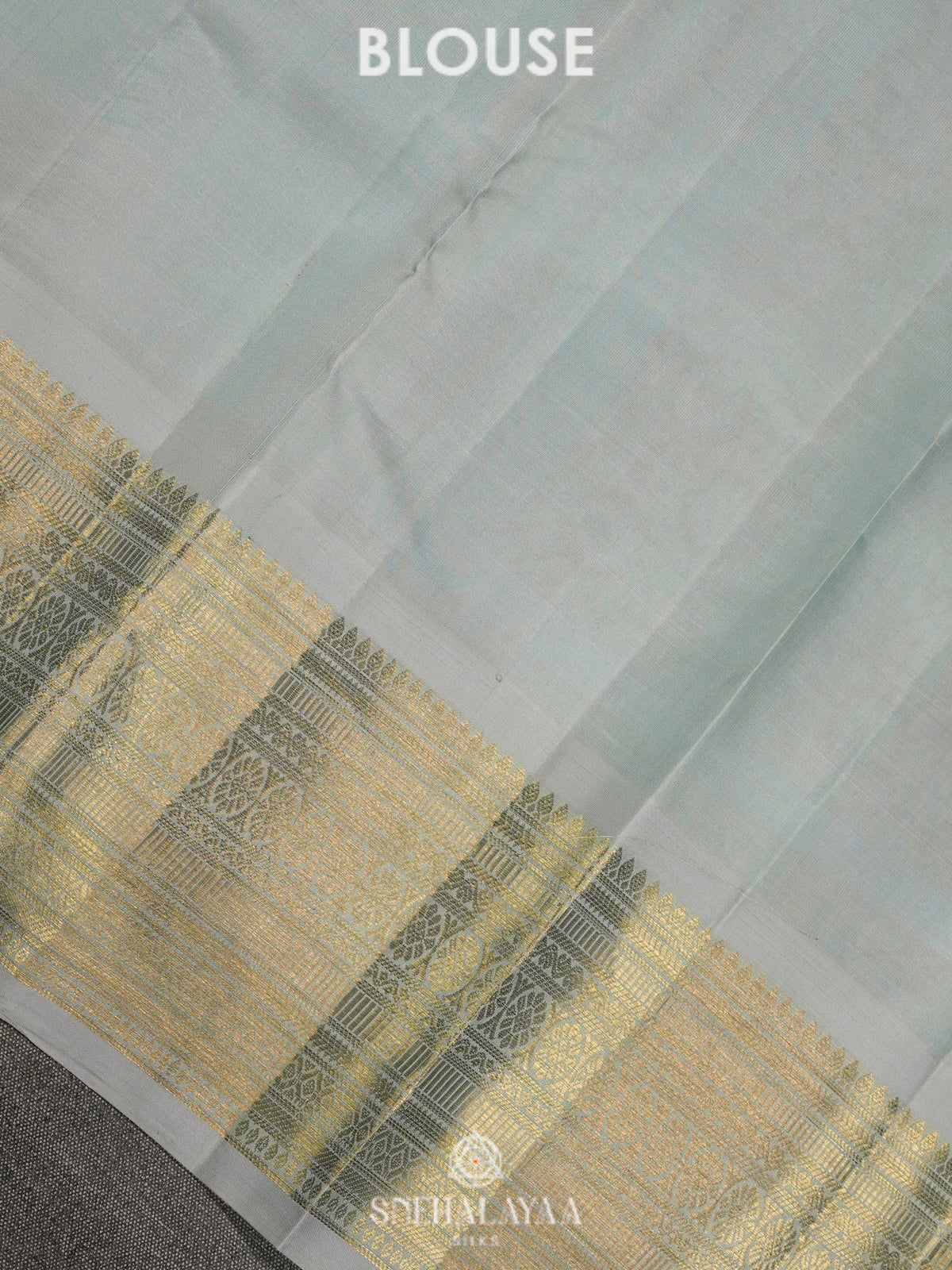 Seafoam Green Kanjivaram Silk Saree