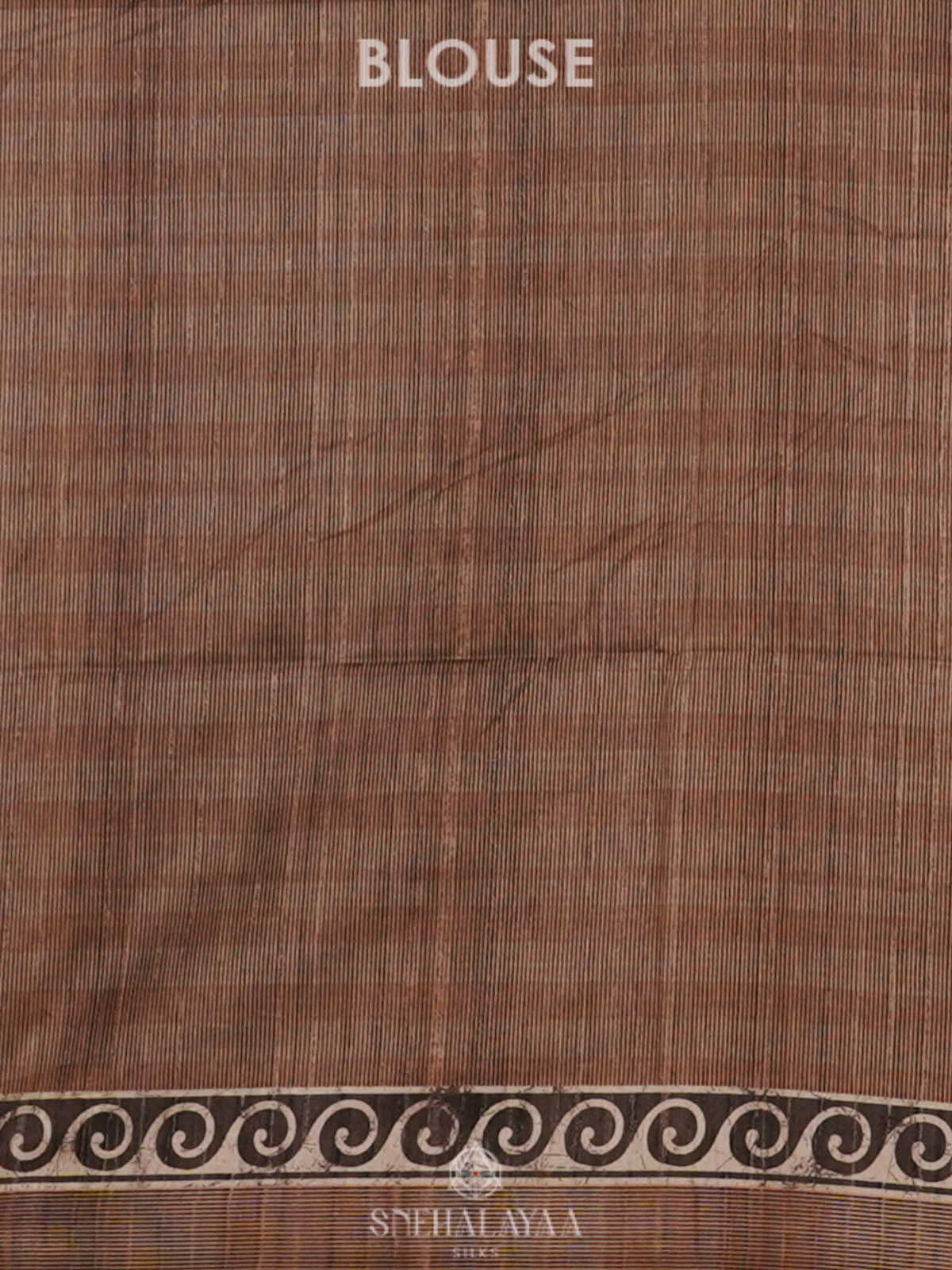Brown Tussar Saree