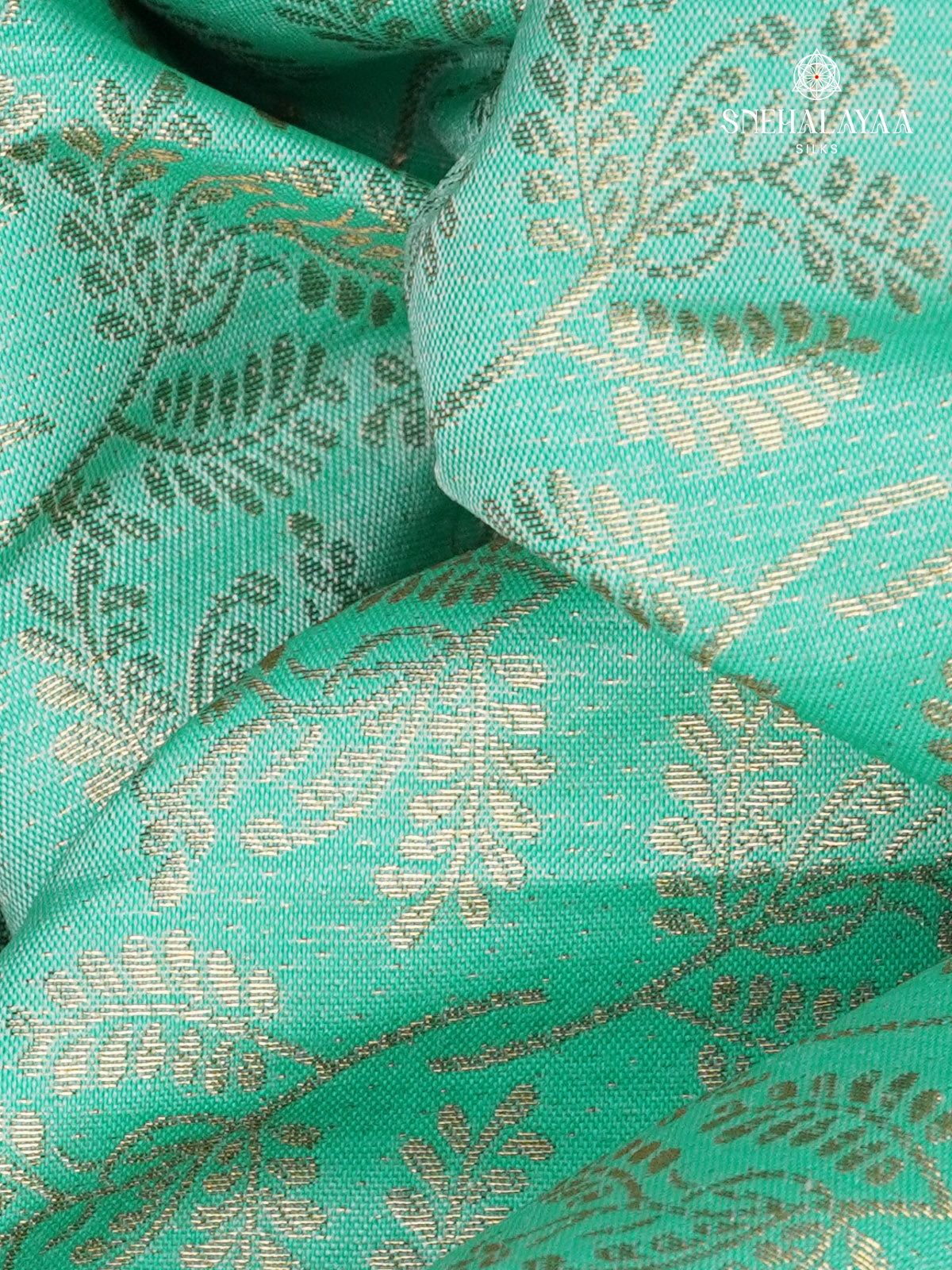Teal Green Art Silk Saree