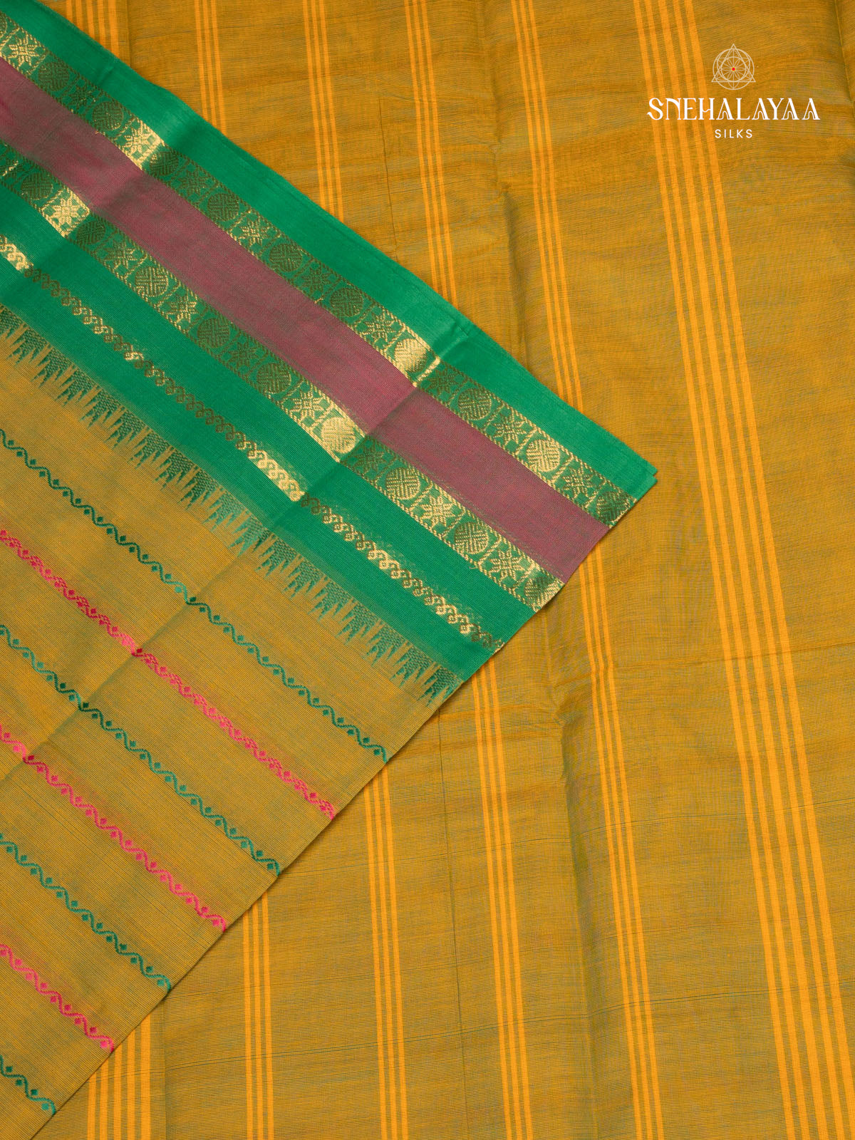 Light Yellow Chettinad Cotton Saree