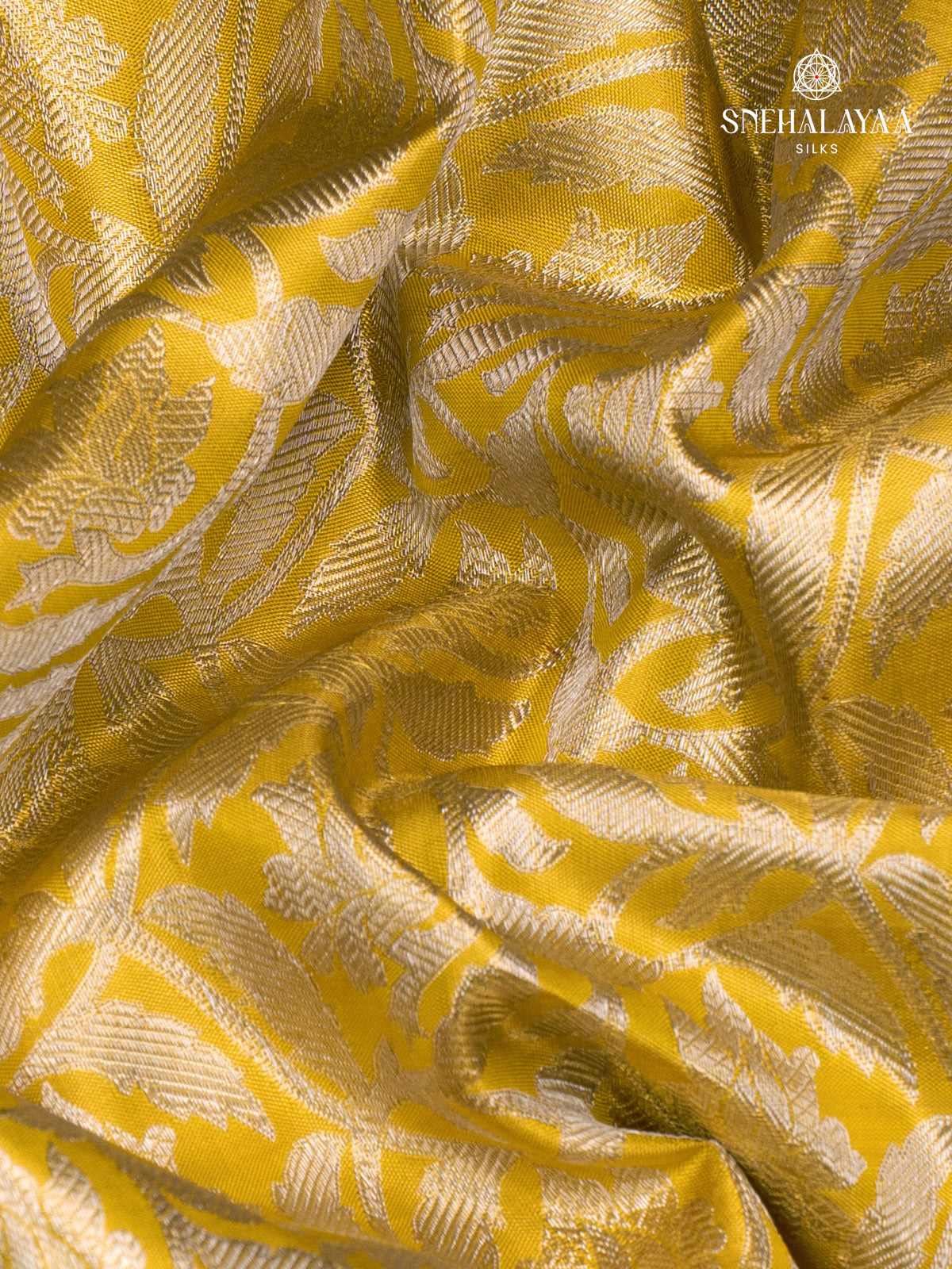 Yellow Kanjivaram Silk Saree