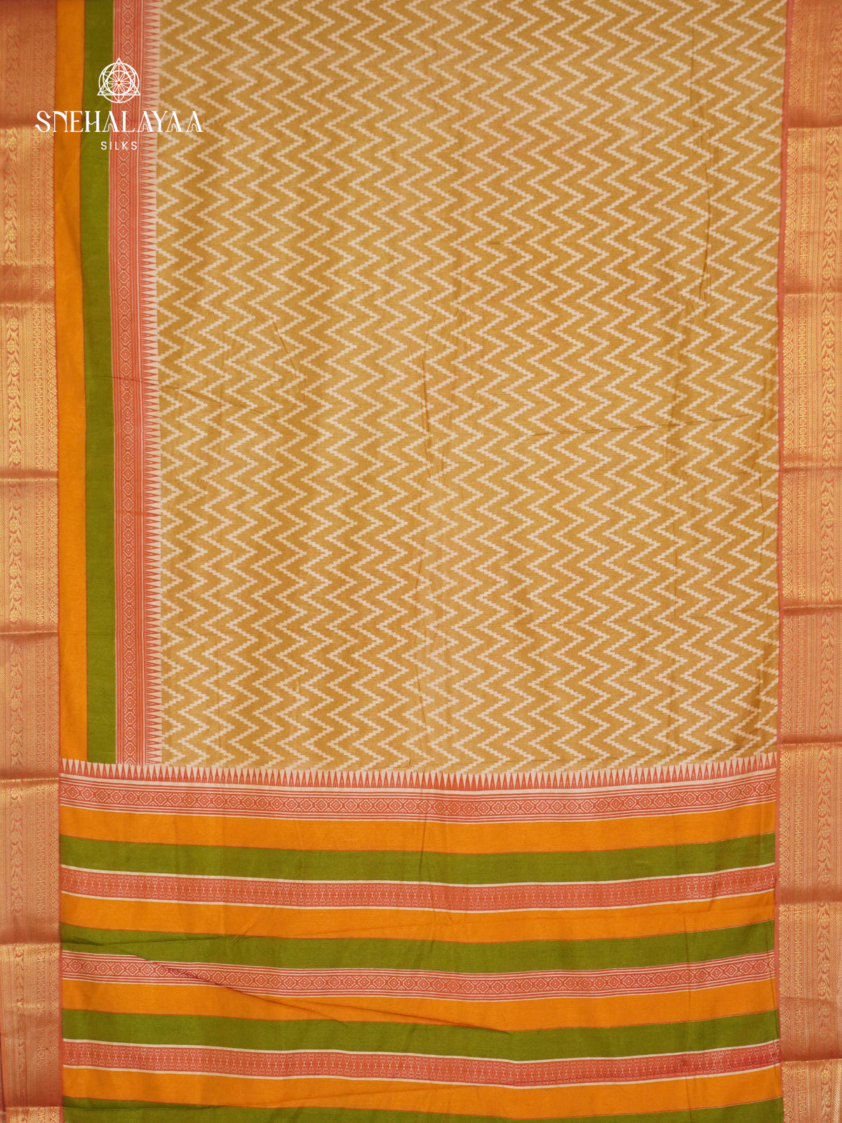 Multicolour Ikat saree