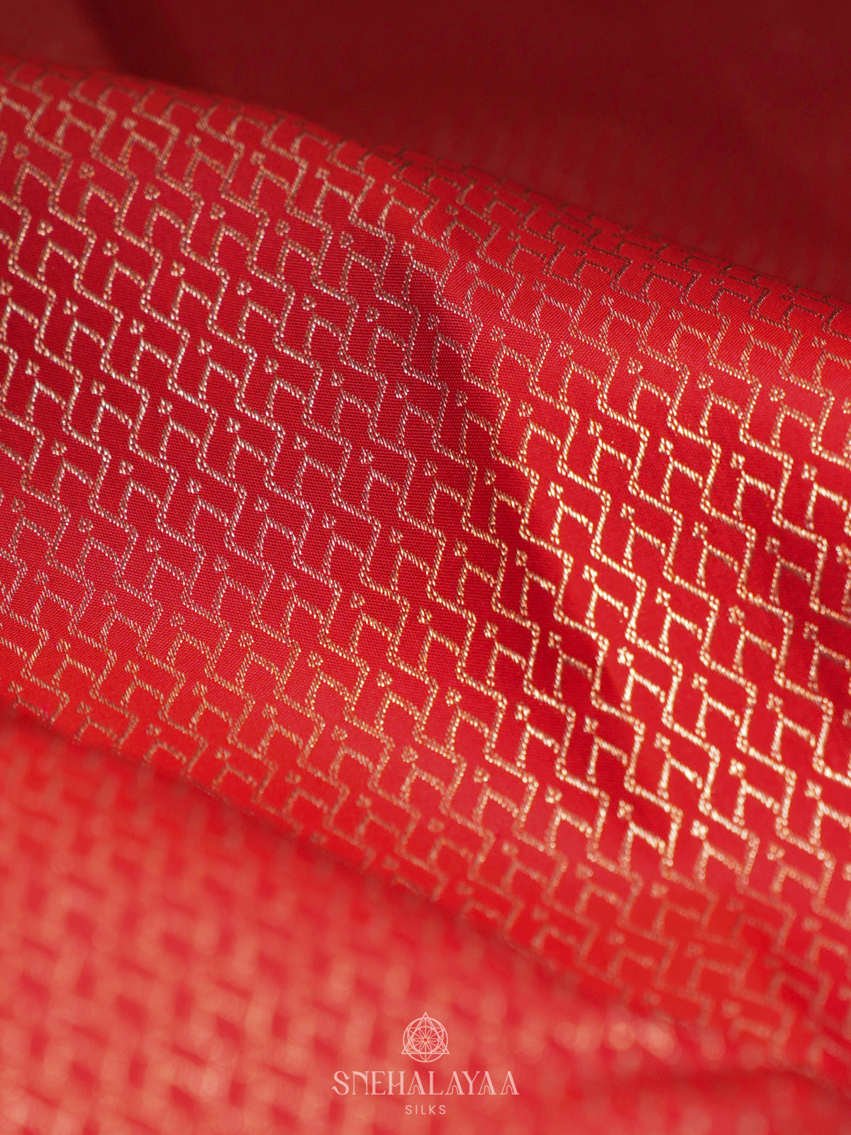 Orange Kanjivaram Silk Saree