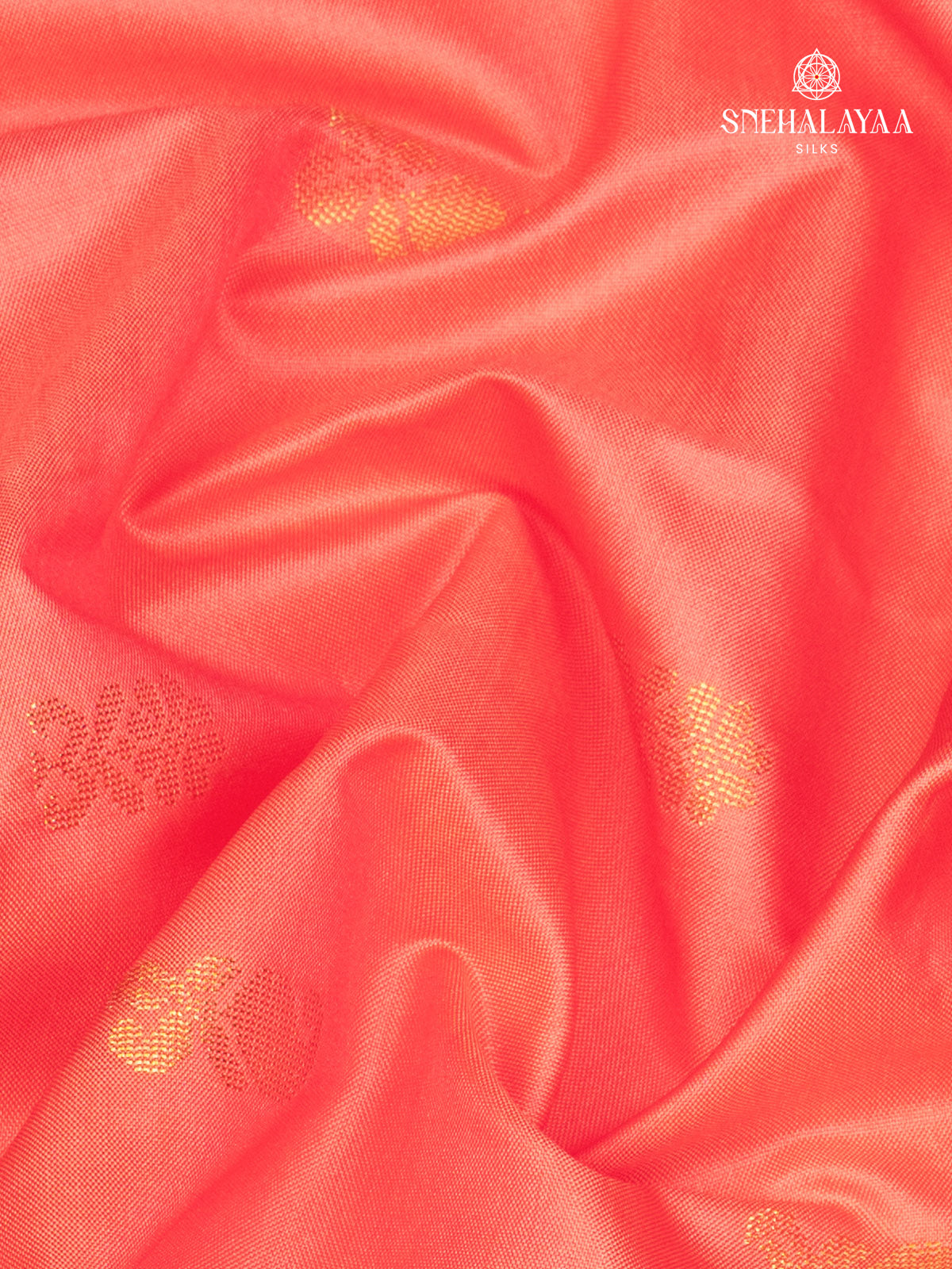 Peach Gdwal Silk Saree