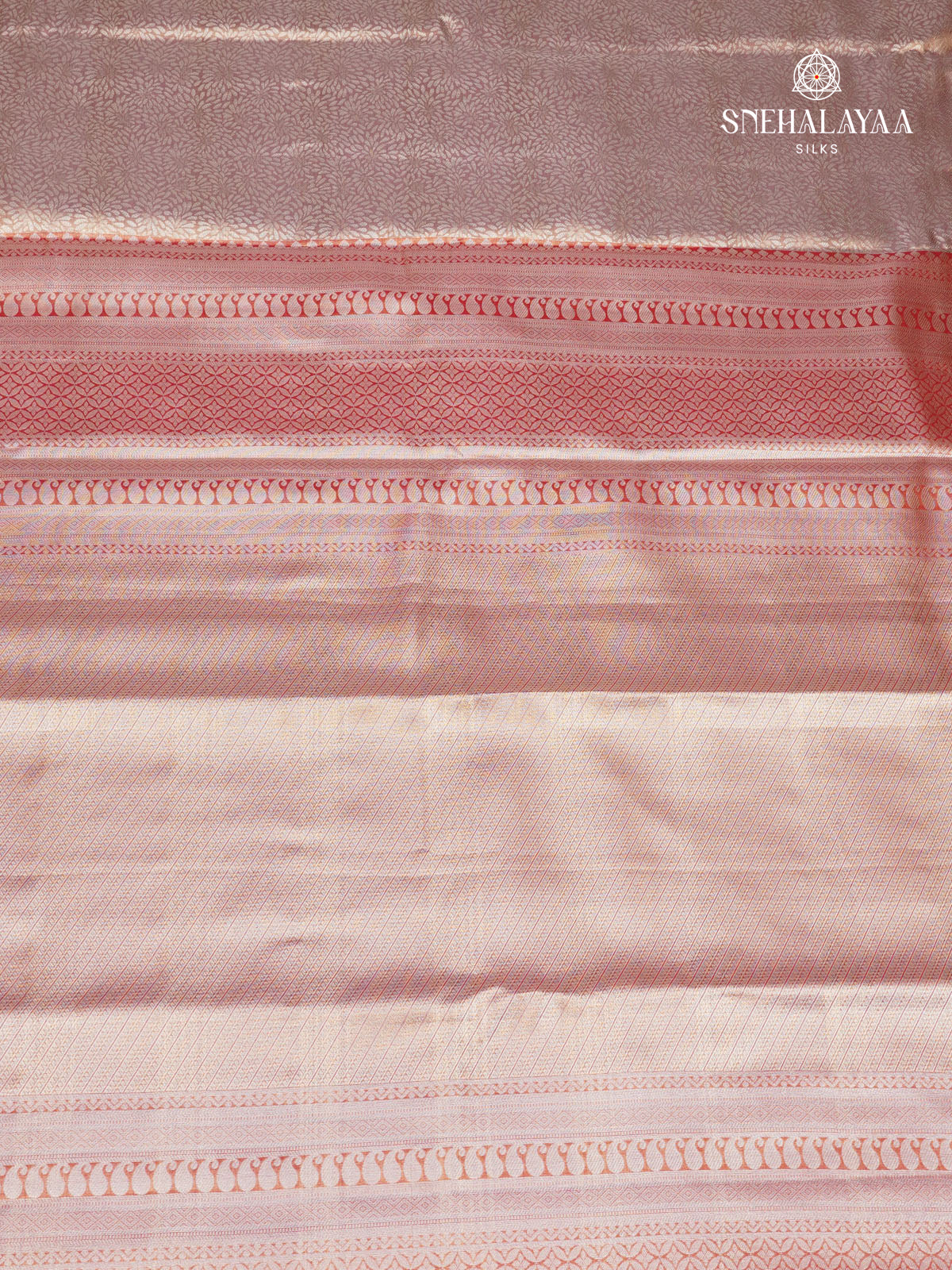 Cream Art Silk Saree
