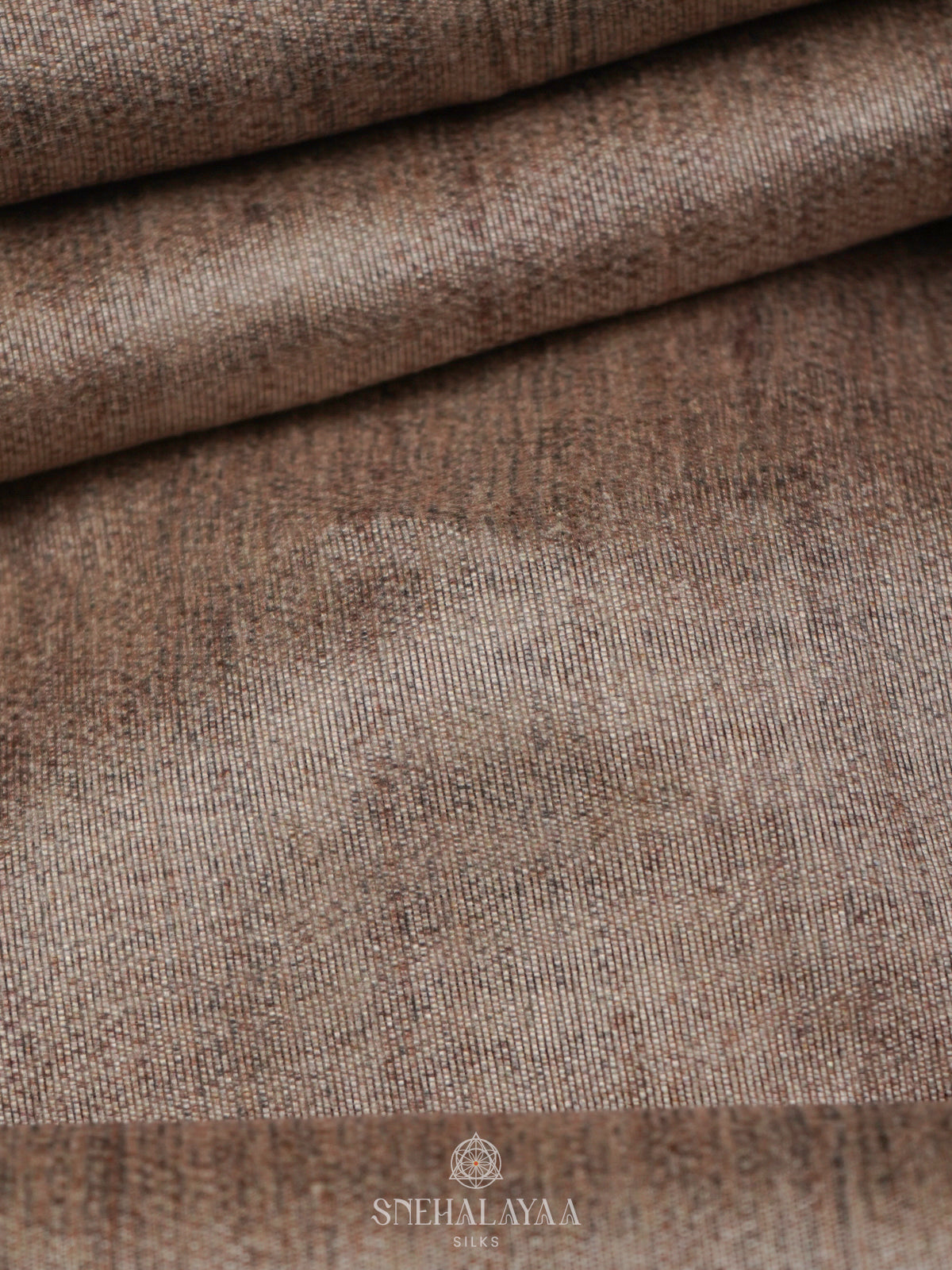 Beige Tussar Embroidery Saree