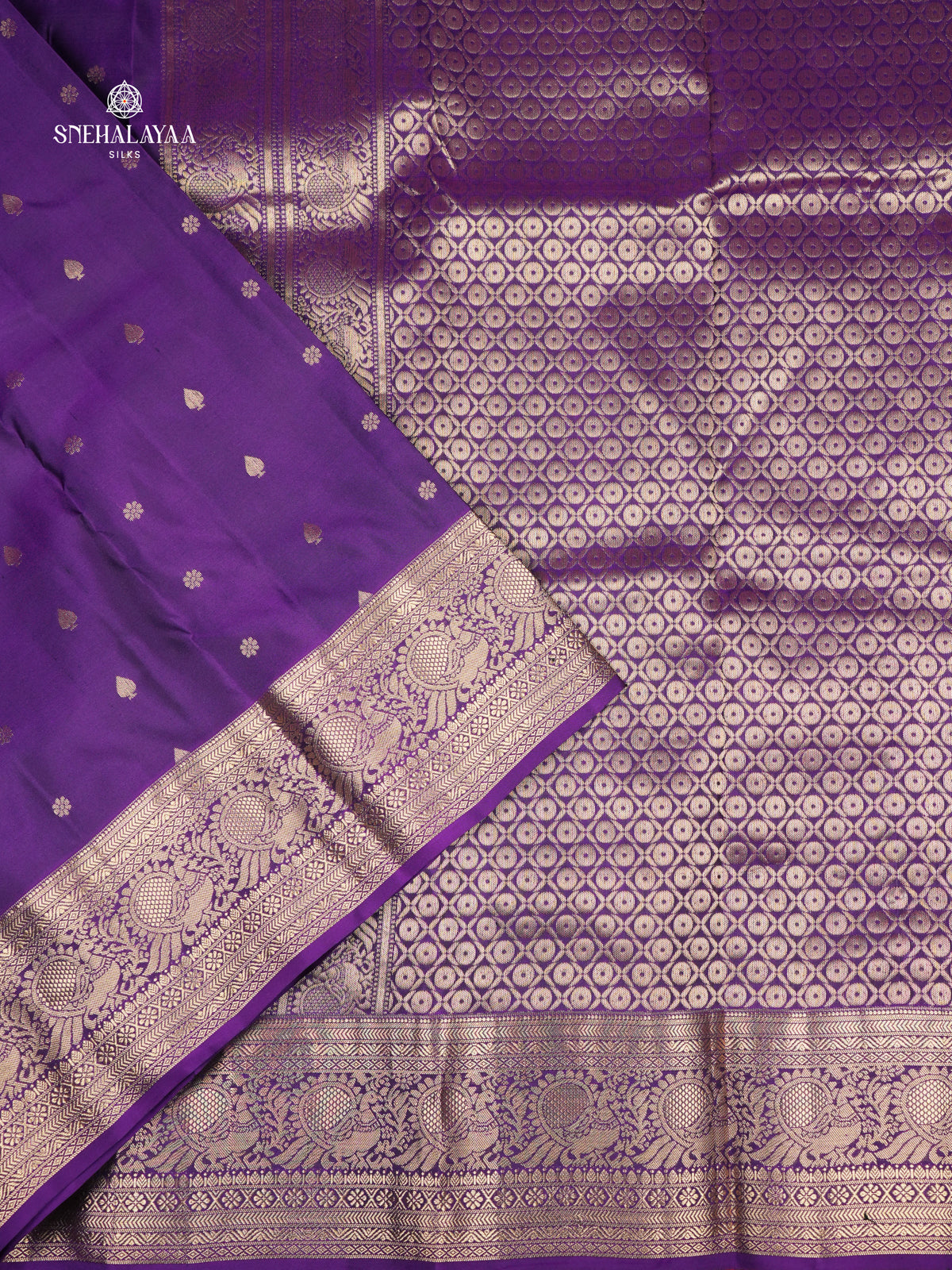 Purple Kanjivaram Silk Saree