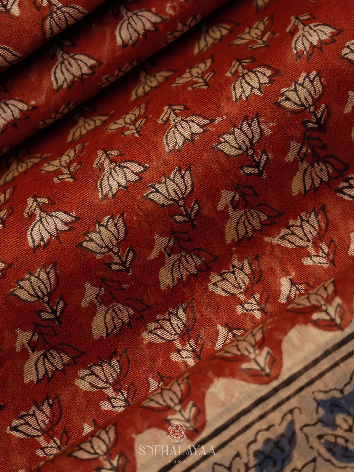 Maroon Chanderi Saree