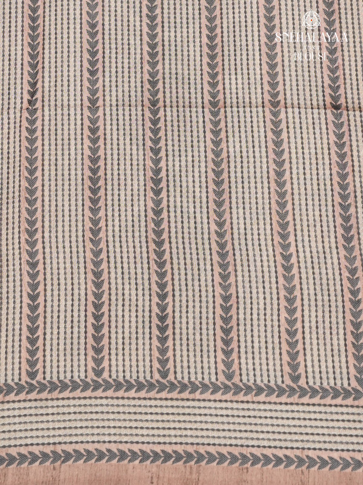 Mauve Pink Tussar Embroidery Saree