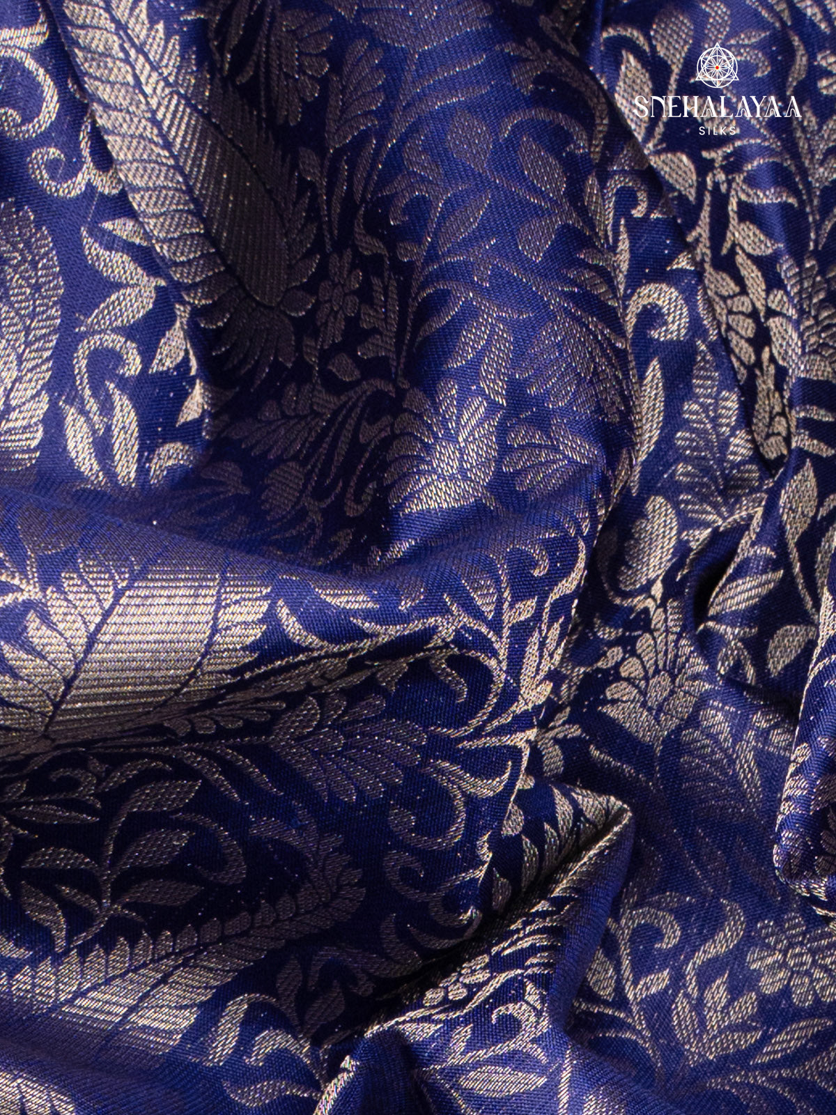 Navy Blue Kanjivaram Silk Saree