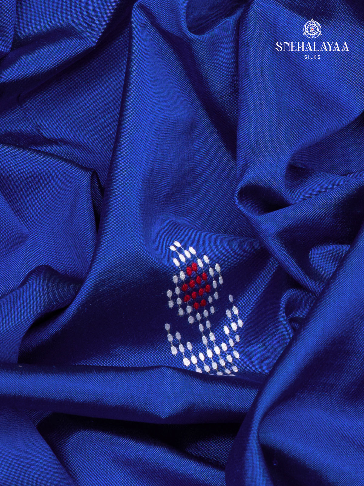 Navy Blue Katan Silk Saree