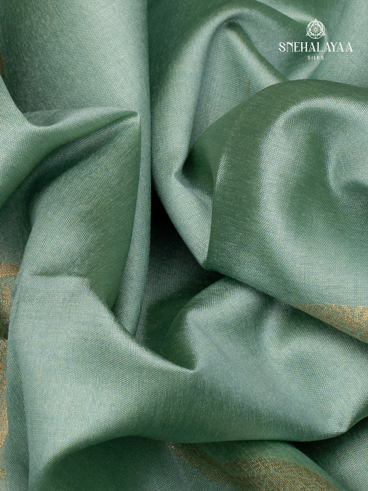 Pastle Green Jute Saree