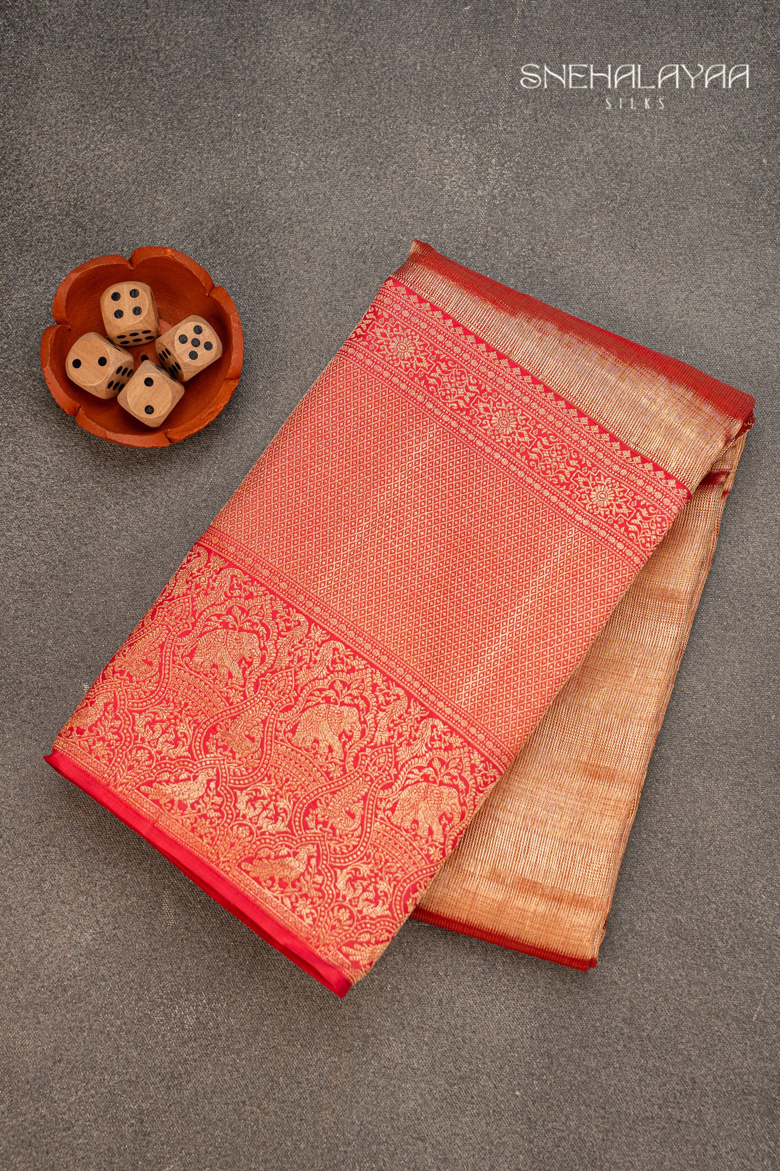 Pink Kancheevaram Silk Saree