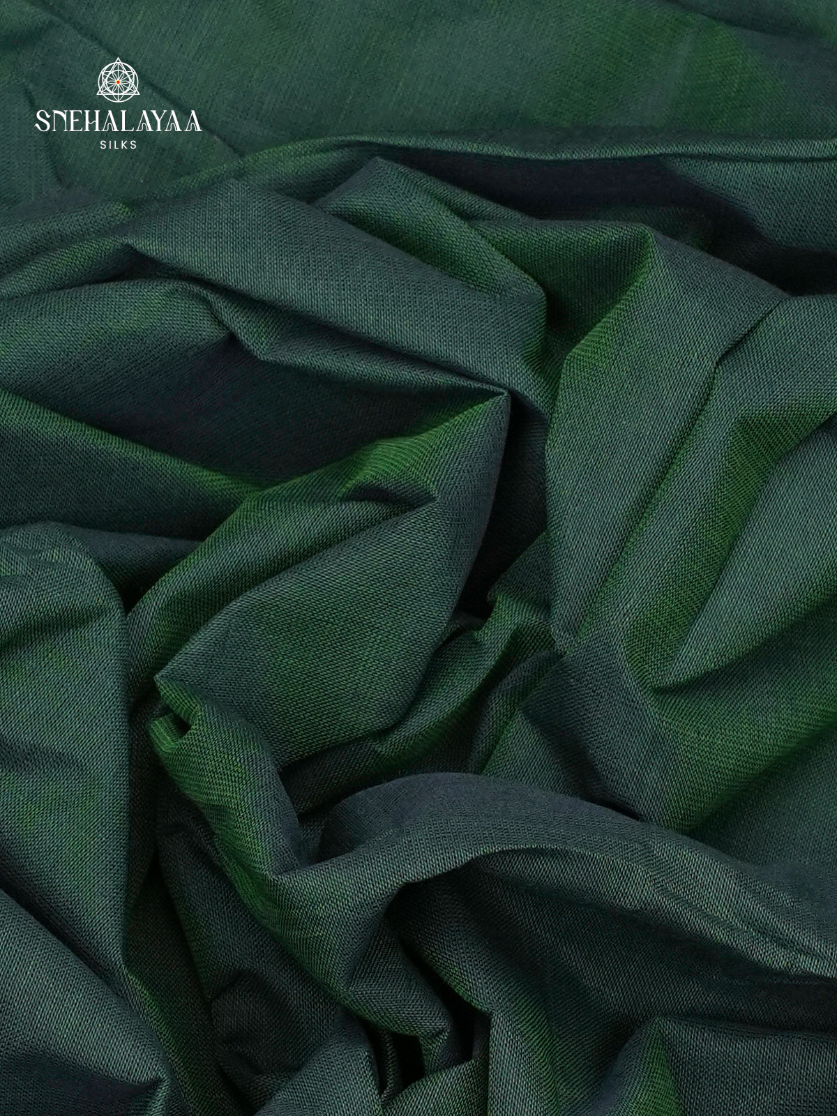 Dark Green Chettinad Cotton Saree
